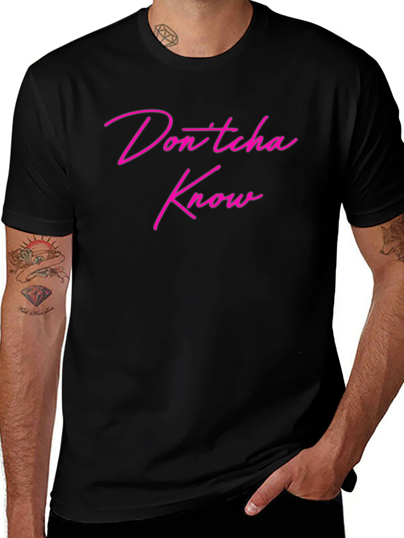 Dontcha Know Graphic Tee - Black