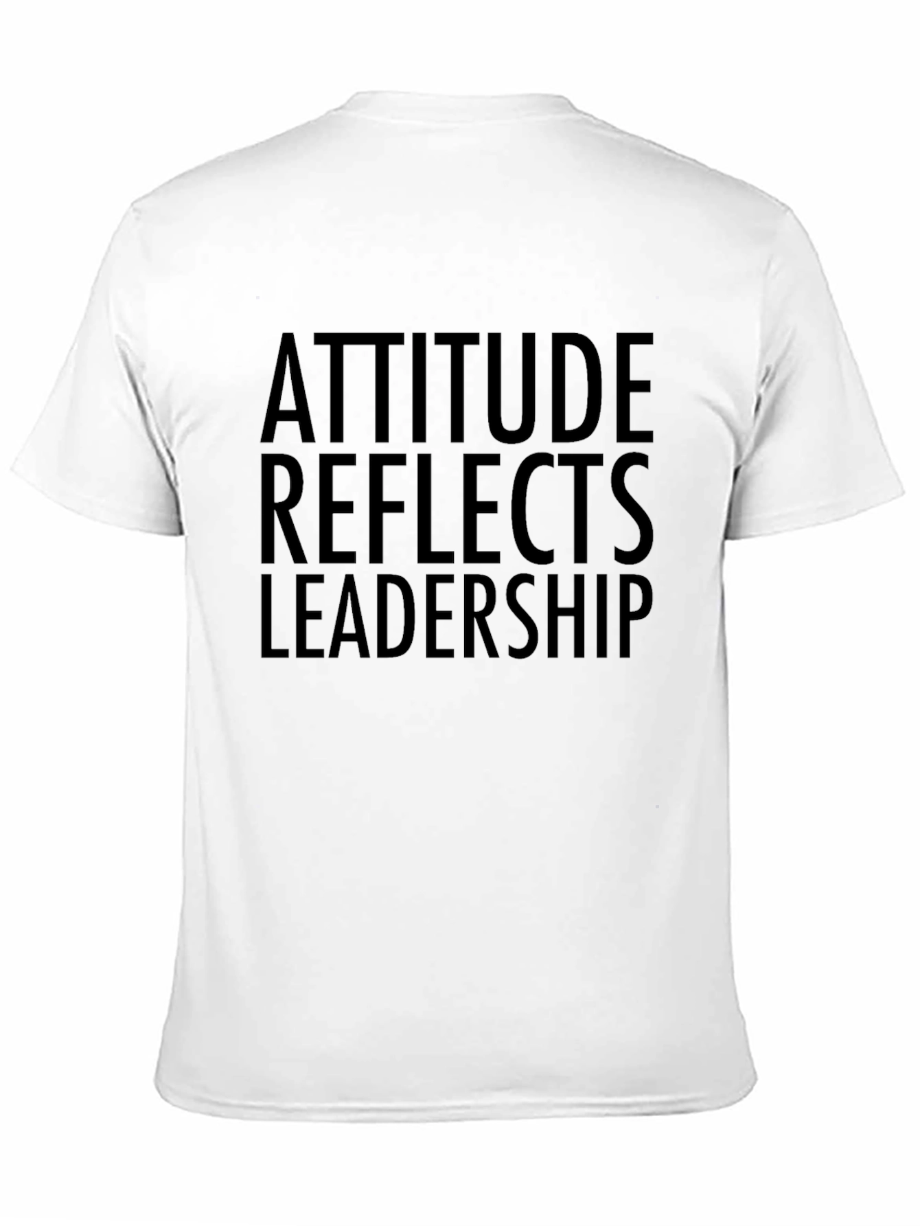 Attitude Reflects Leadership Black Graphic Tee