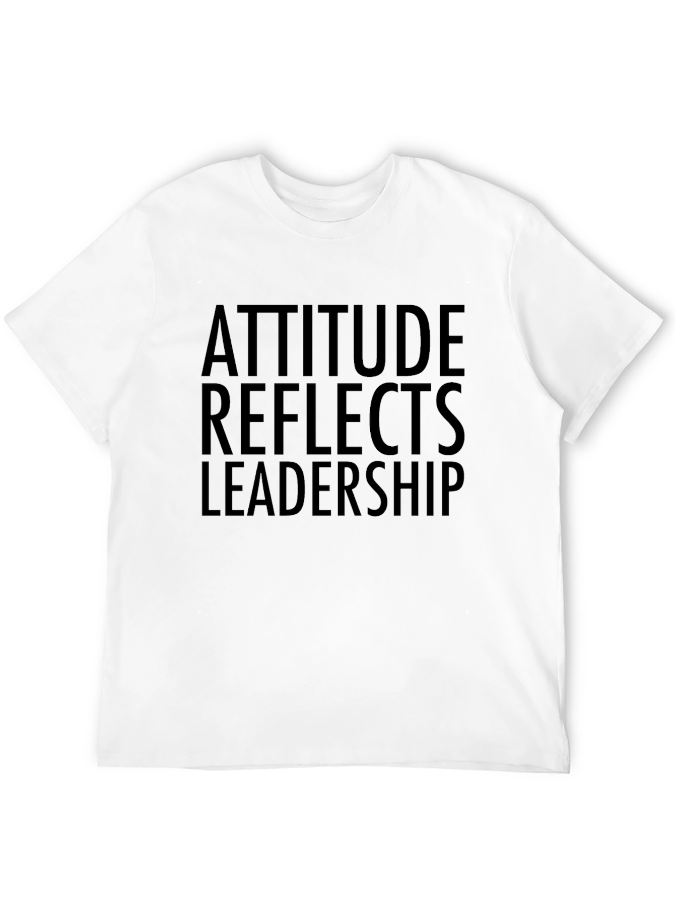 Attitude Reflects Leadership Black Graphic Tee