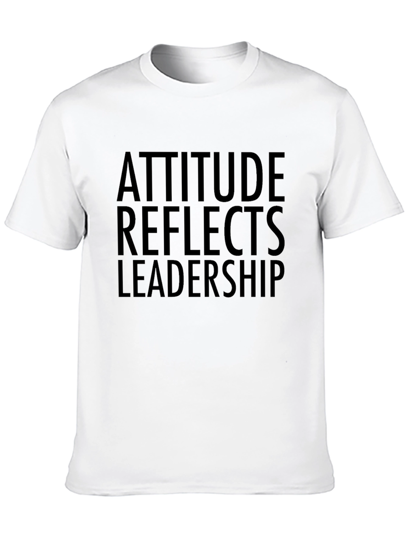 Attitude Reflects Leadership Black Graphic Tee