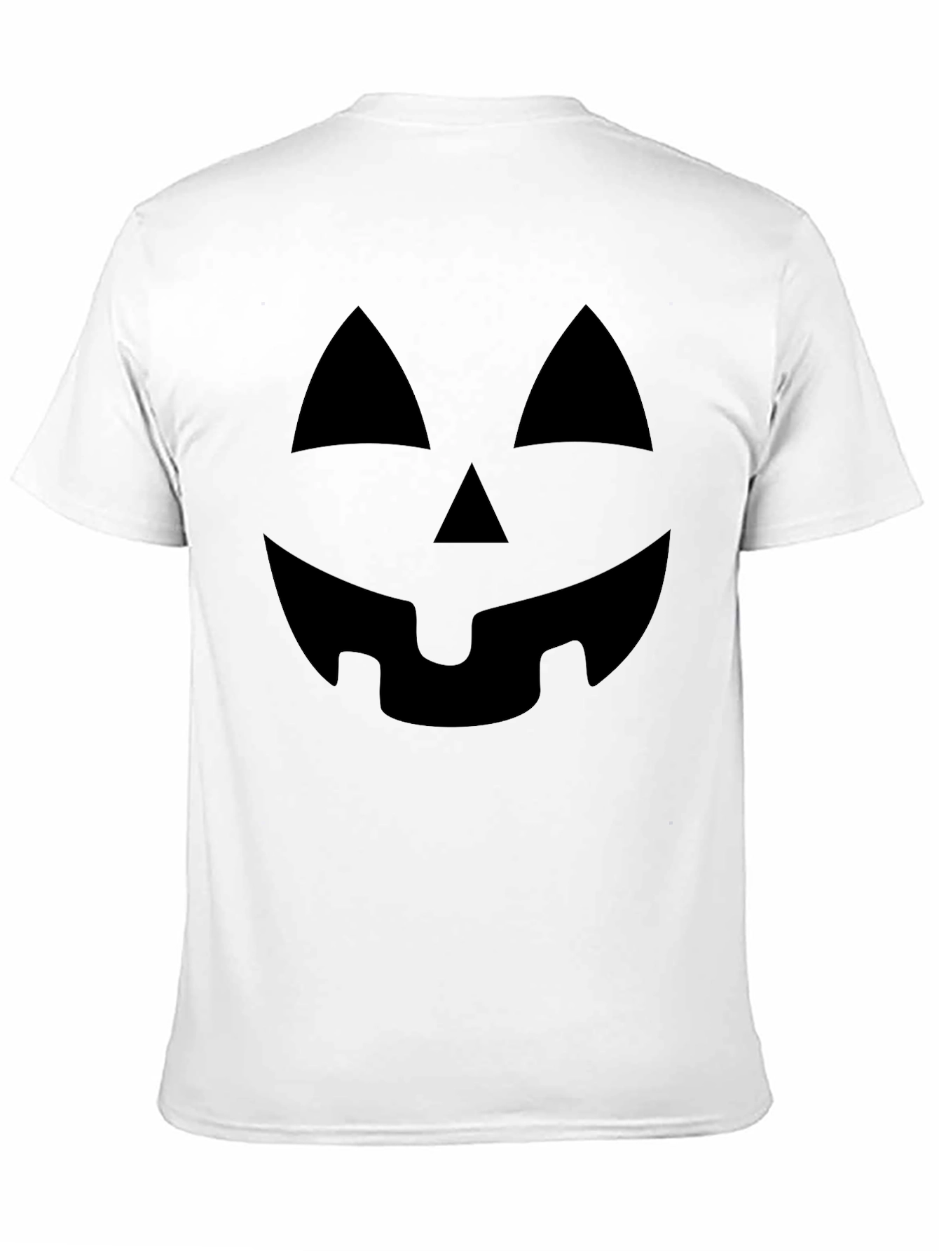 Halloween Pumpkin Face Black T-Shirt