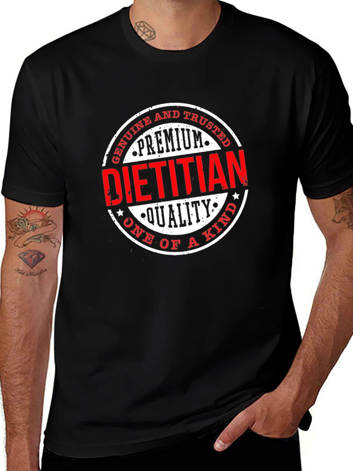Premium Dietitian T-Shirt - Genuine and Trusted Quality