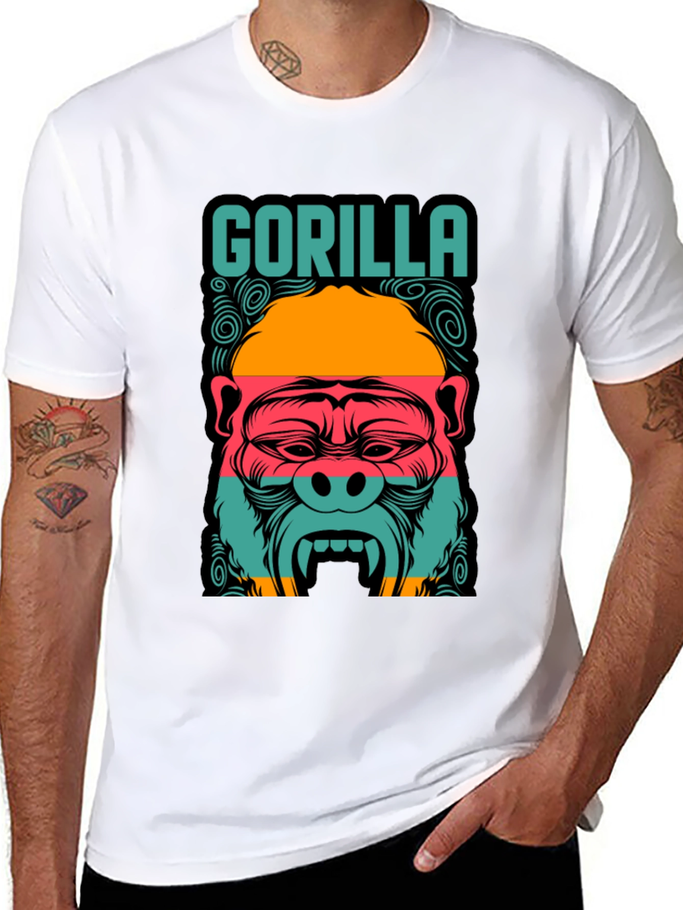 Gorilla Graphic Tee - Mens Black T-Shirt