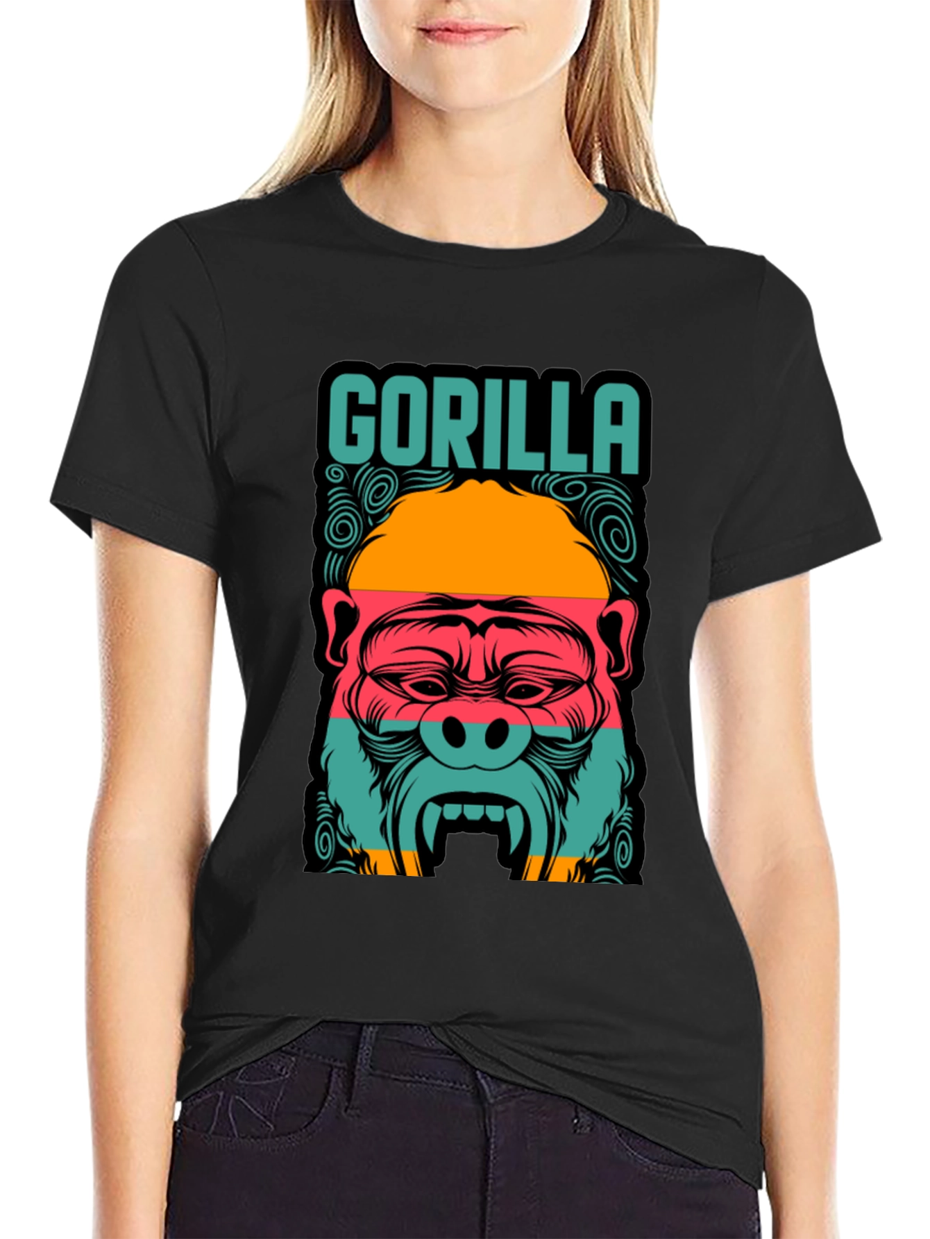 Gorilla Graphic Tee - Mens Black T-Shirt