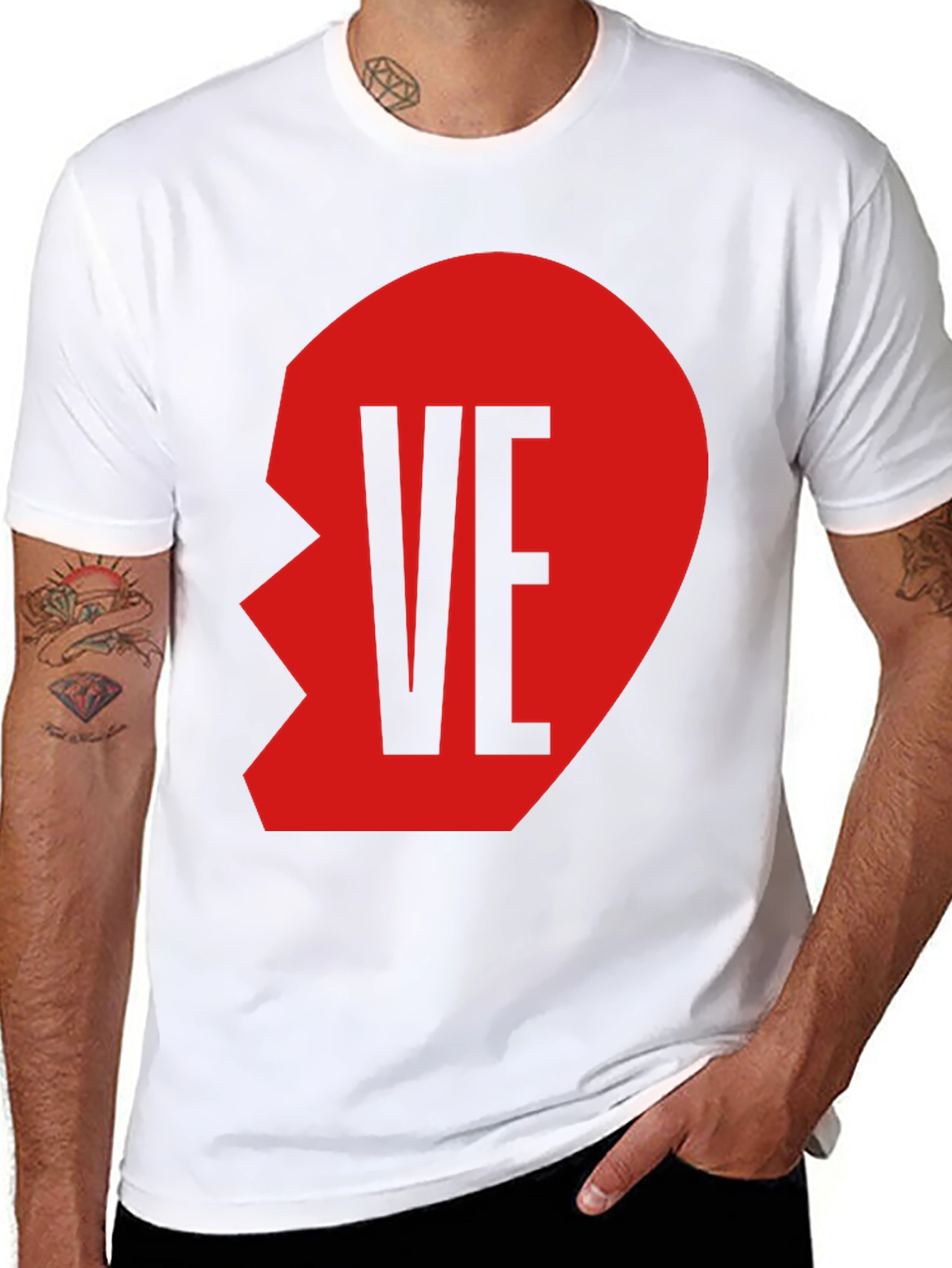 Matching Couples Heart T-Shirt - VE Part