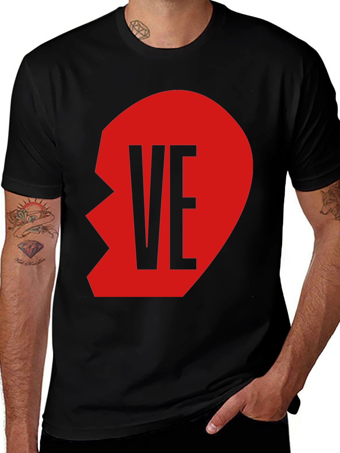 Matching Couples Heart T-Shirt - VE Part