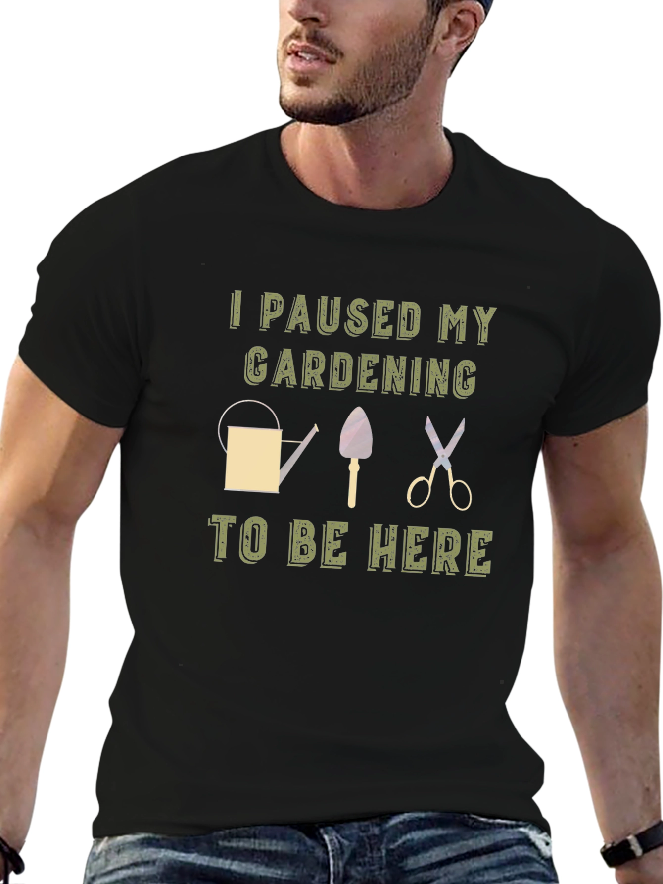 Gardening Pause T-Shirt - Humorous Gardener Tee
