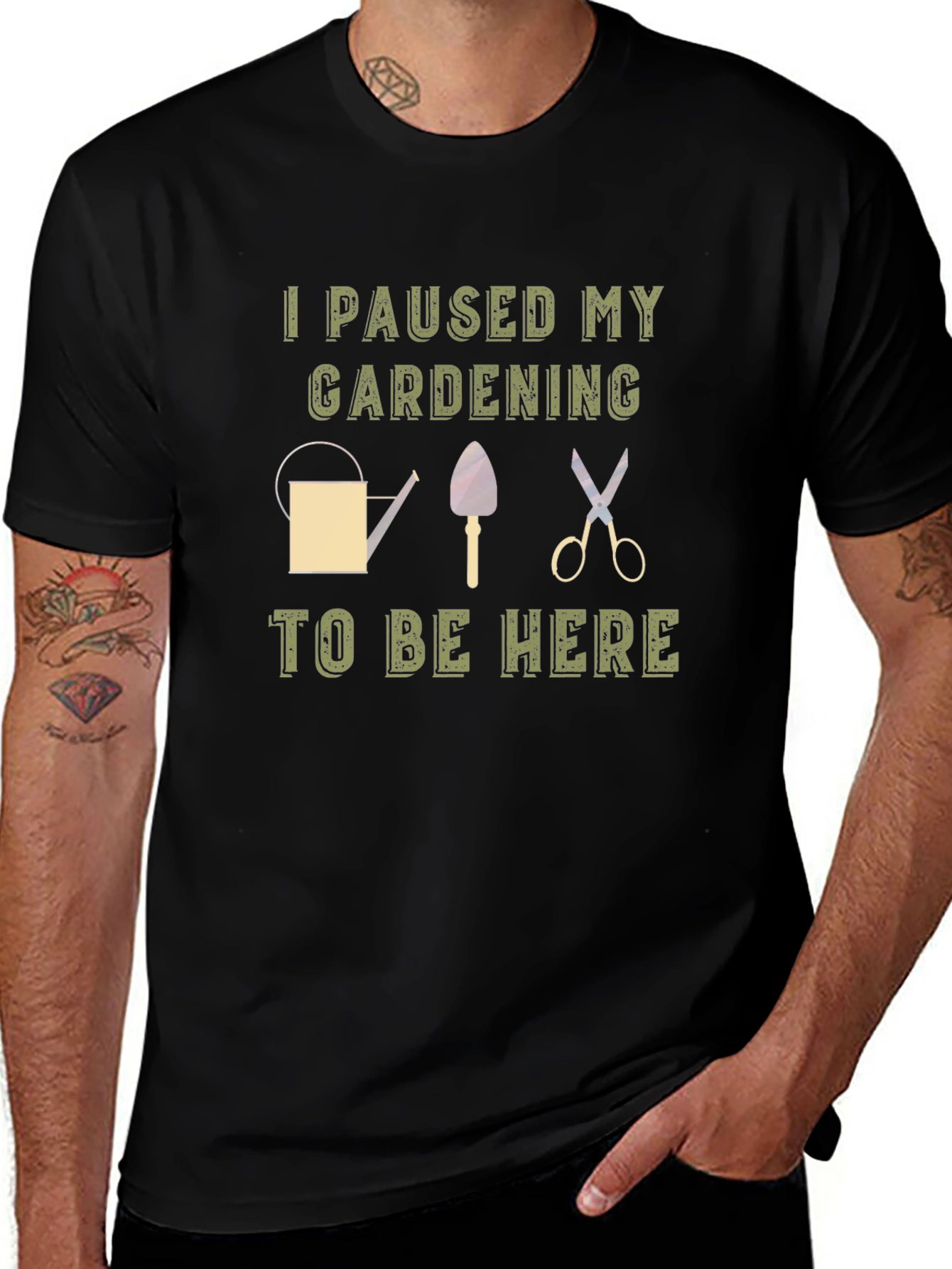 Gardening Pause T-Shirt - Humorous Gardener Tee