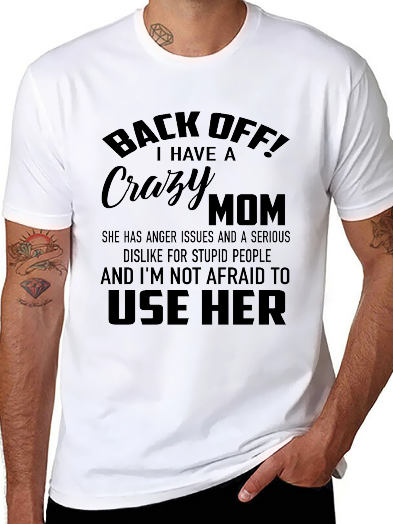 Back Off! Crazy Mom T-Shirt