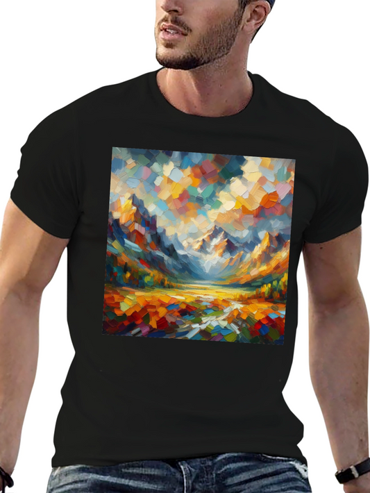 Abstract Mountain Art T-Shirt