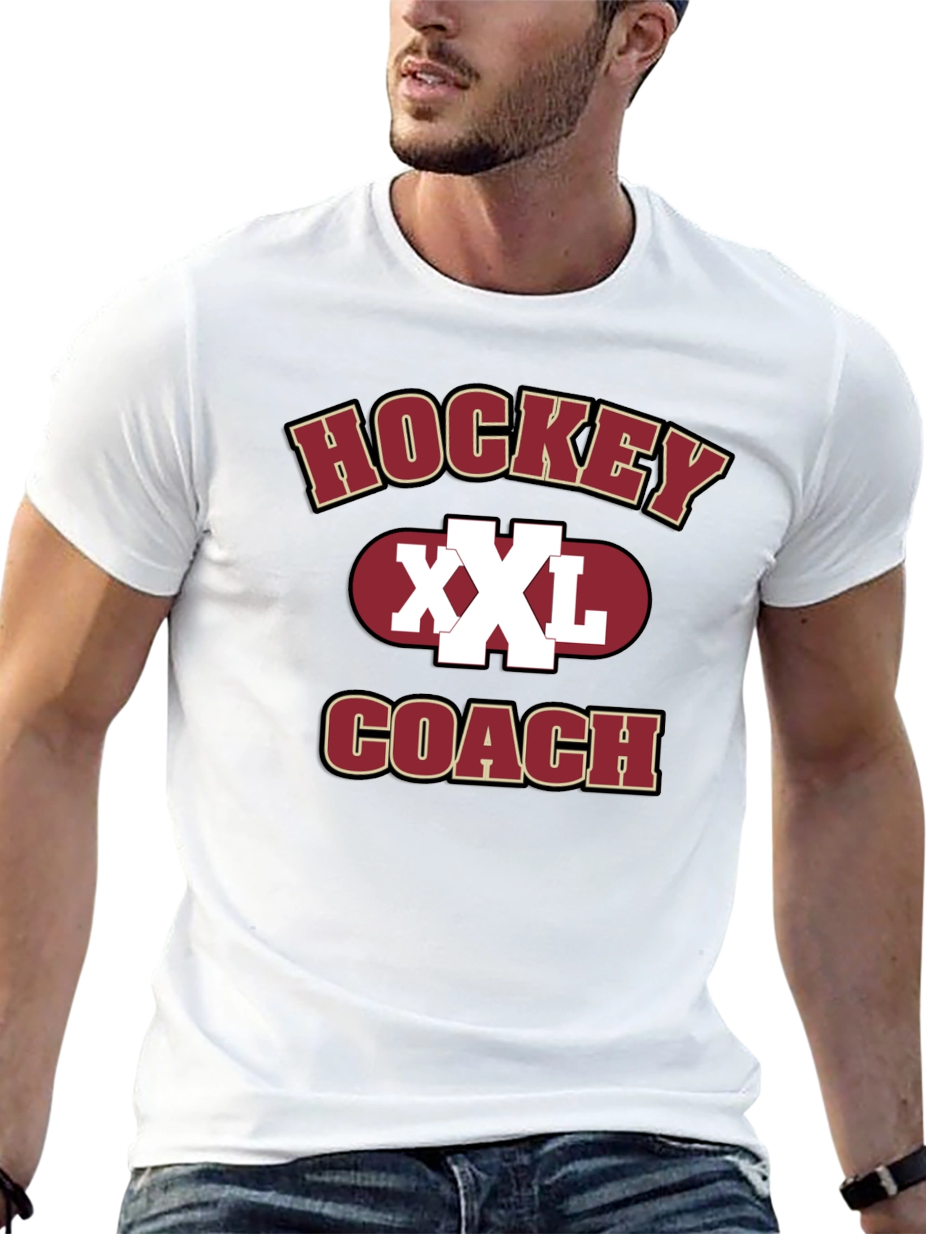 Hockey Coach XXL Graphic T-Shirt