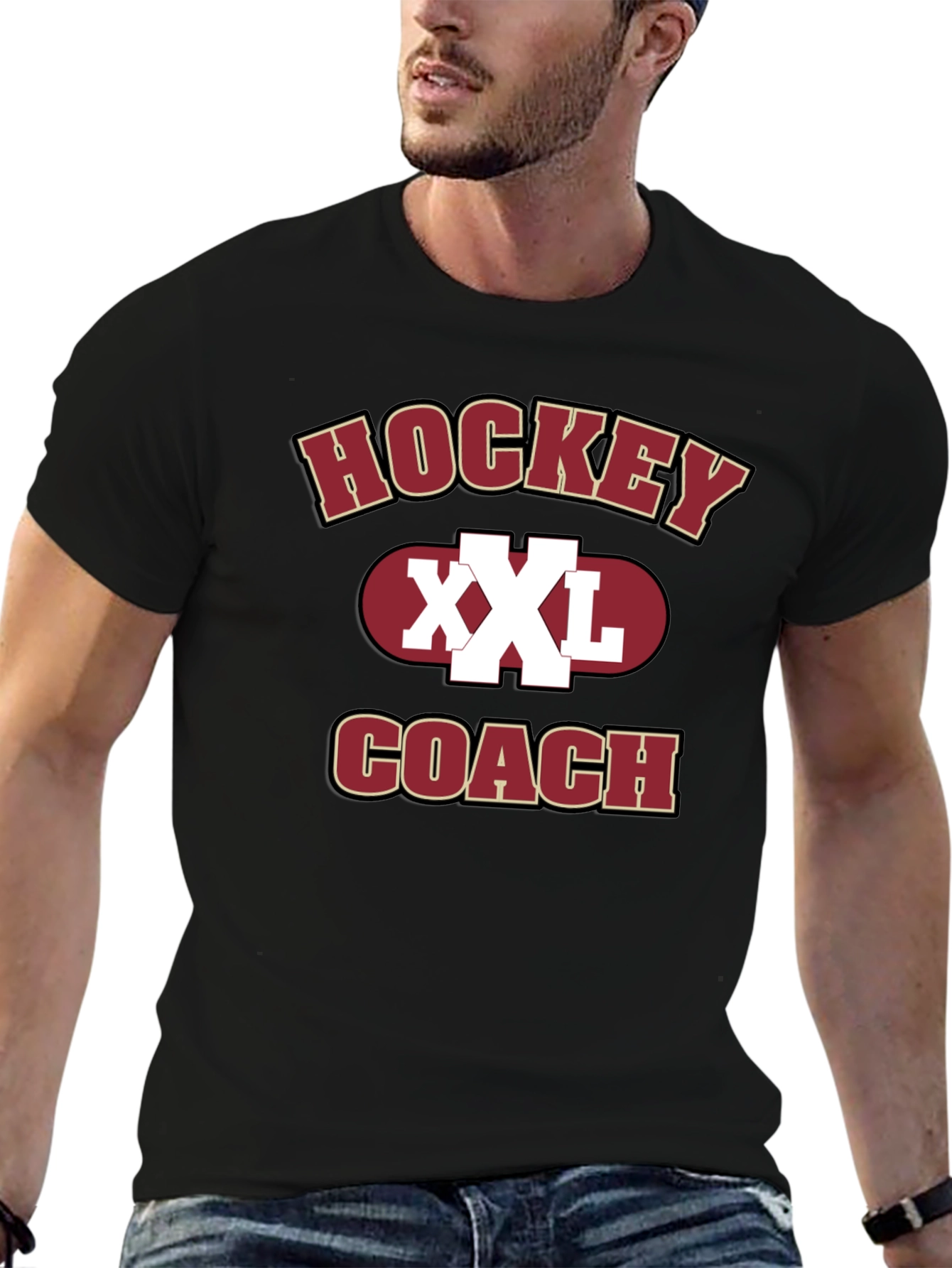 Hockey Coach XXL Graphic T-Shirt