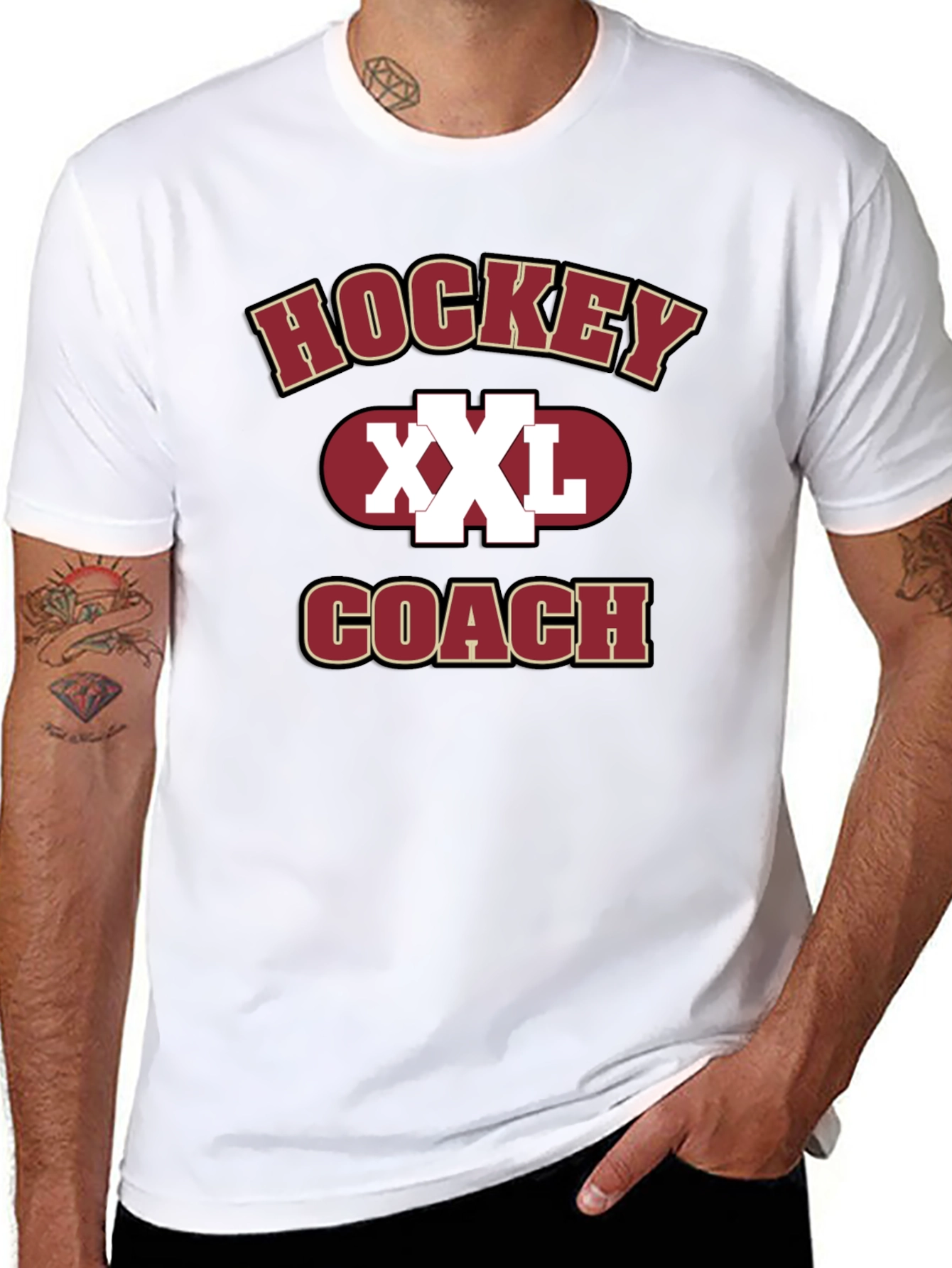 Hockey Coach XXL Graphic T-Shirt