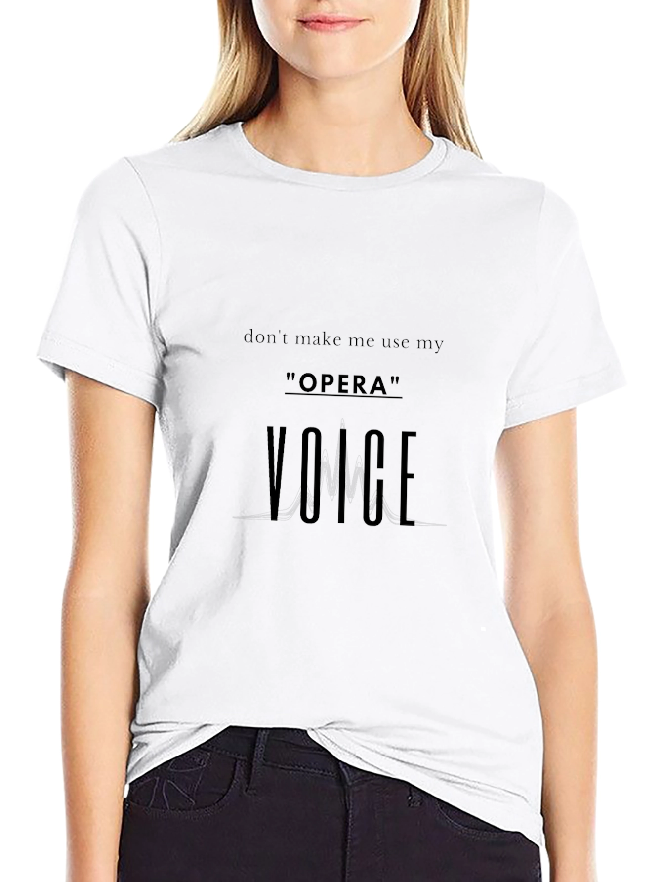 Opera Voice T-Shirt - Funny Vocalist Tee