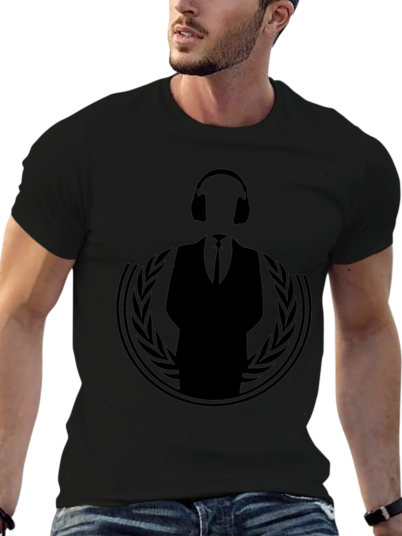 Anonymous DJ Black T-Shirt