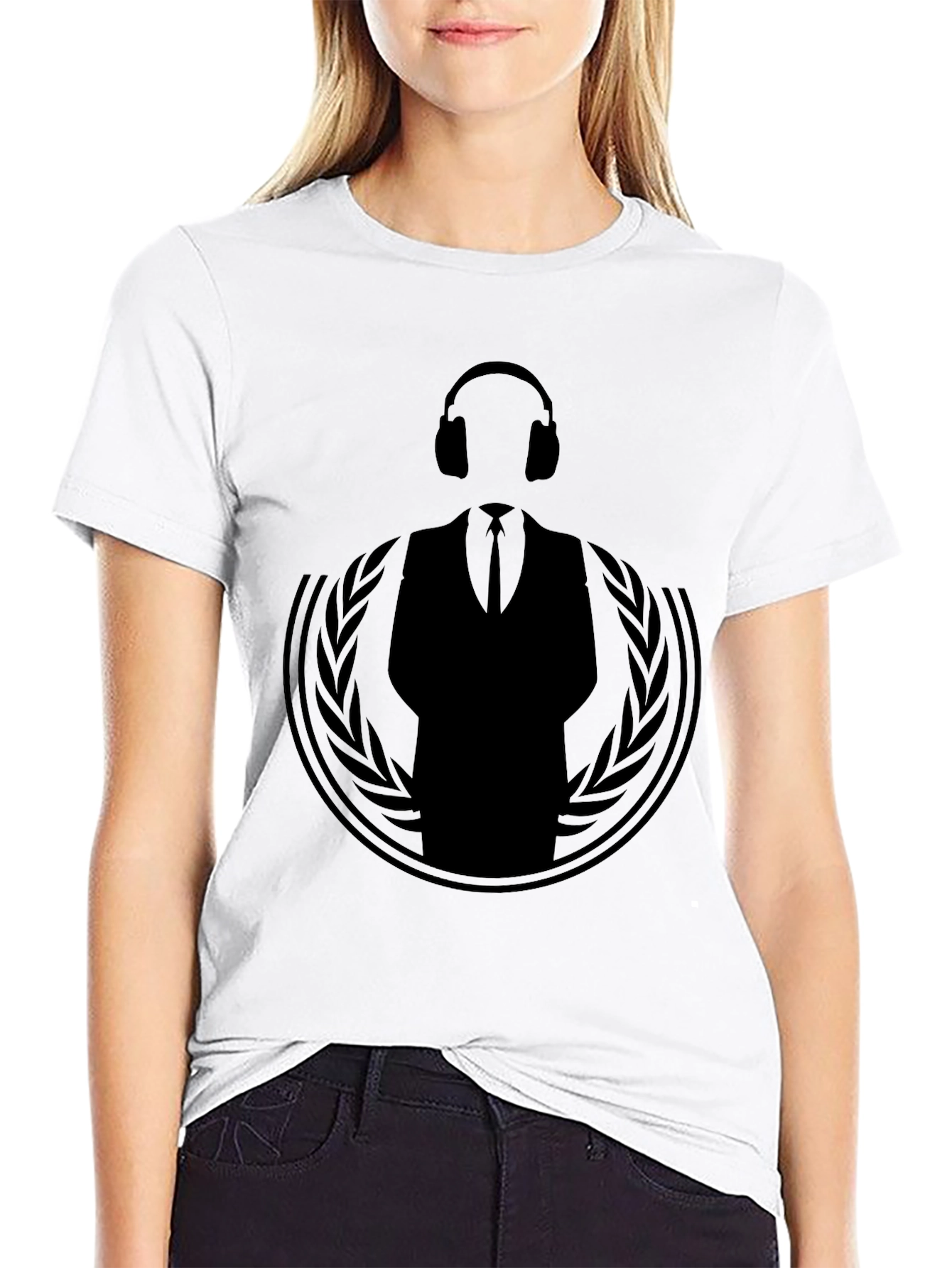 Anonymous DJ Black T-Shirt