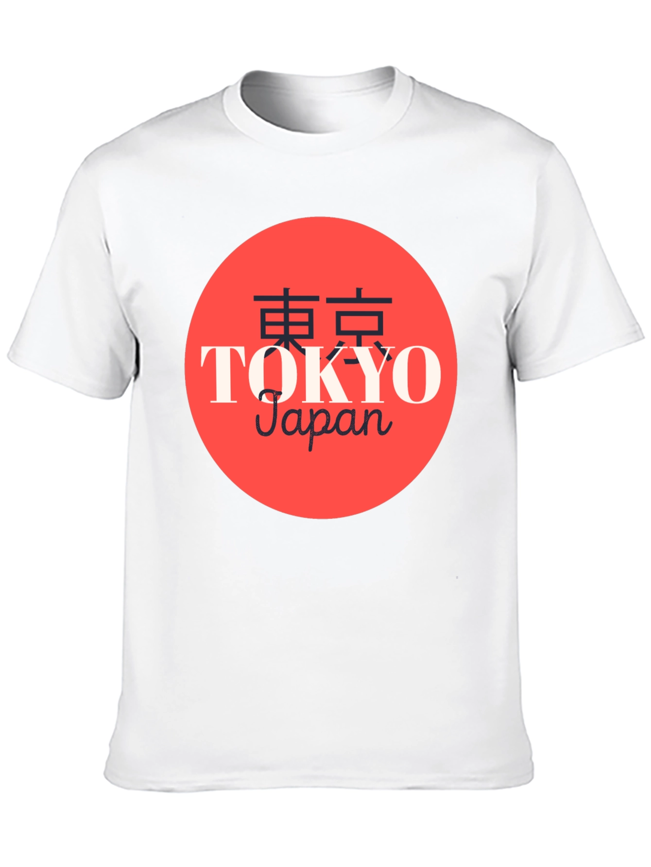 Tokyo Japan Graphic Print Crew Neck T-Shirt