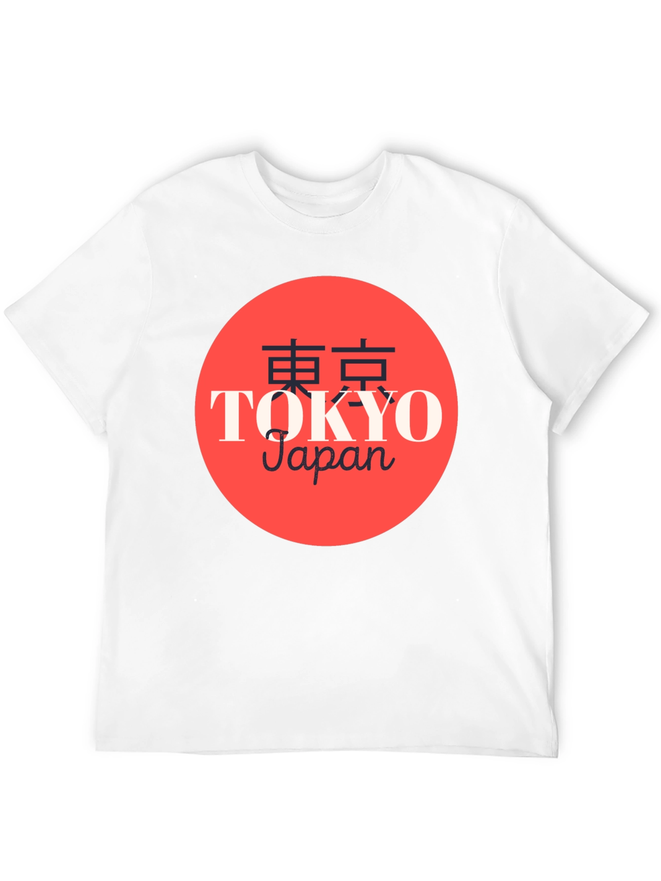 Tokyo Japan Graphic Print Crew Neck T-Shirt