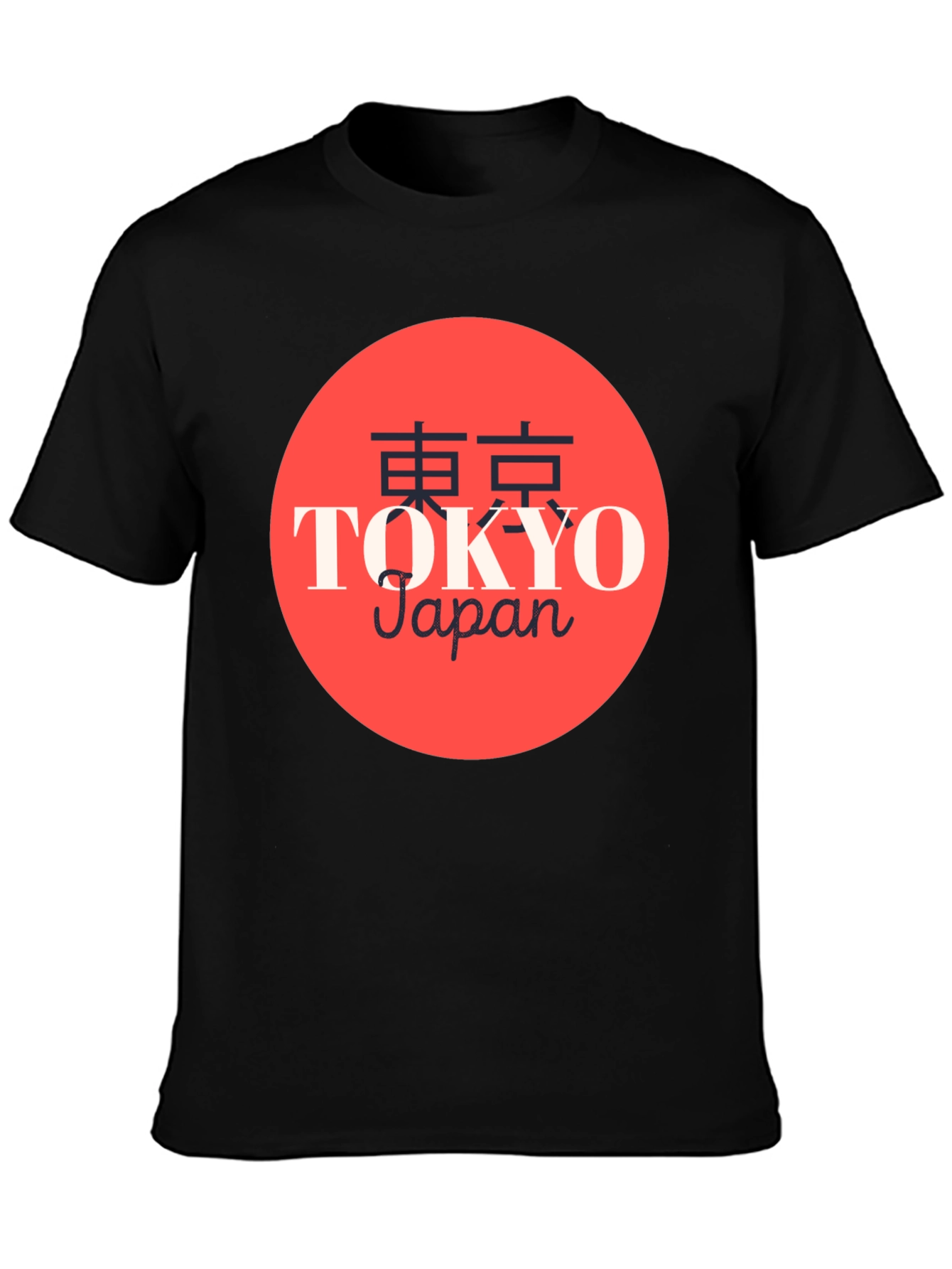 Tokyo Japan Graphic Print Crew Neck T-Shirt