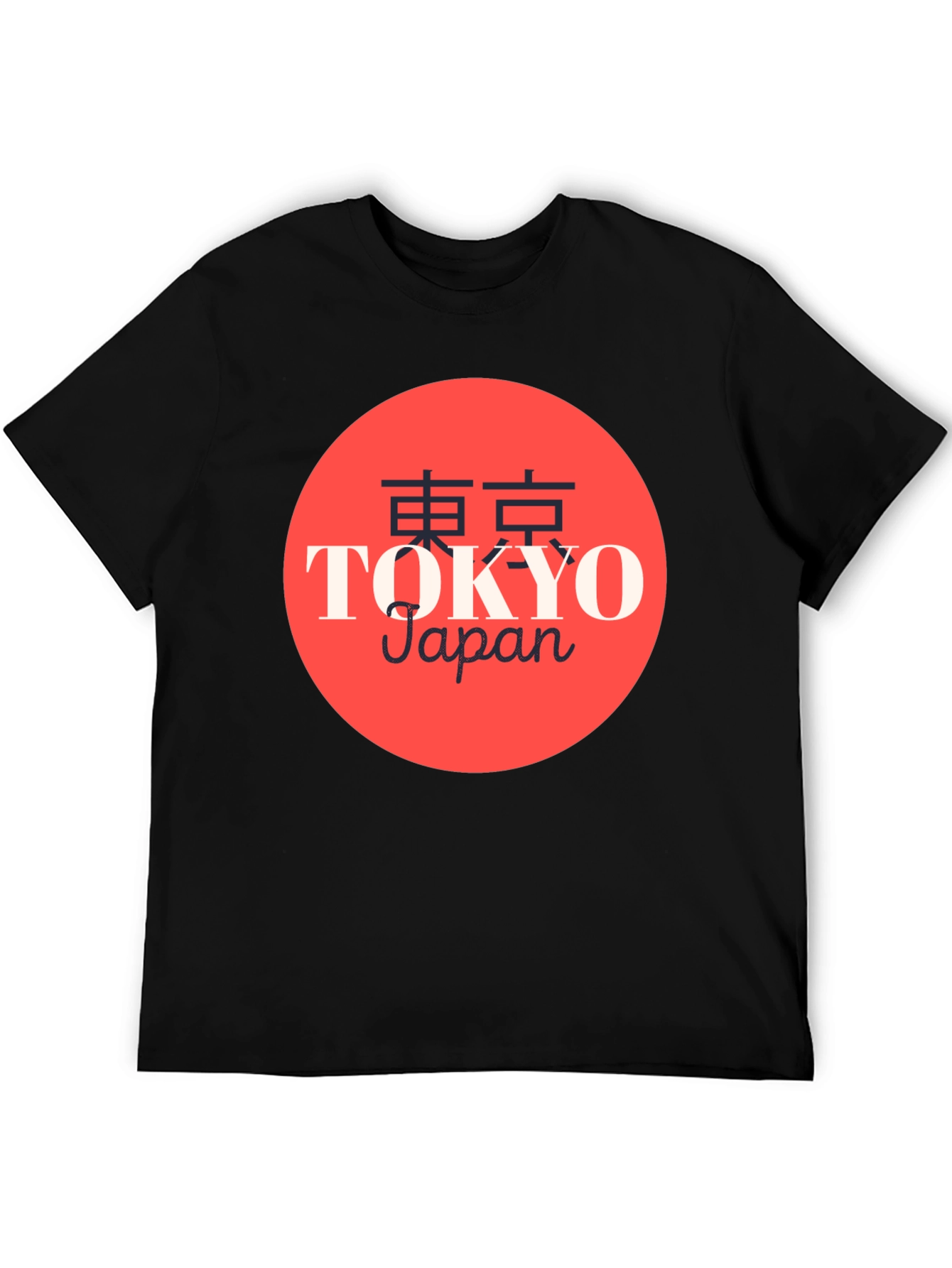 Tokyo Japan Graphic Print Crew Neck T-Shirt