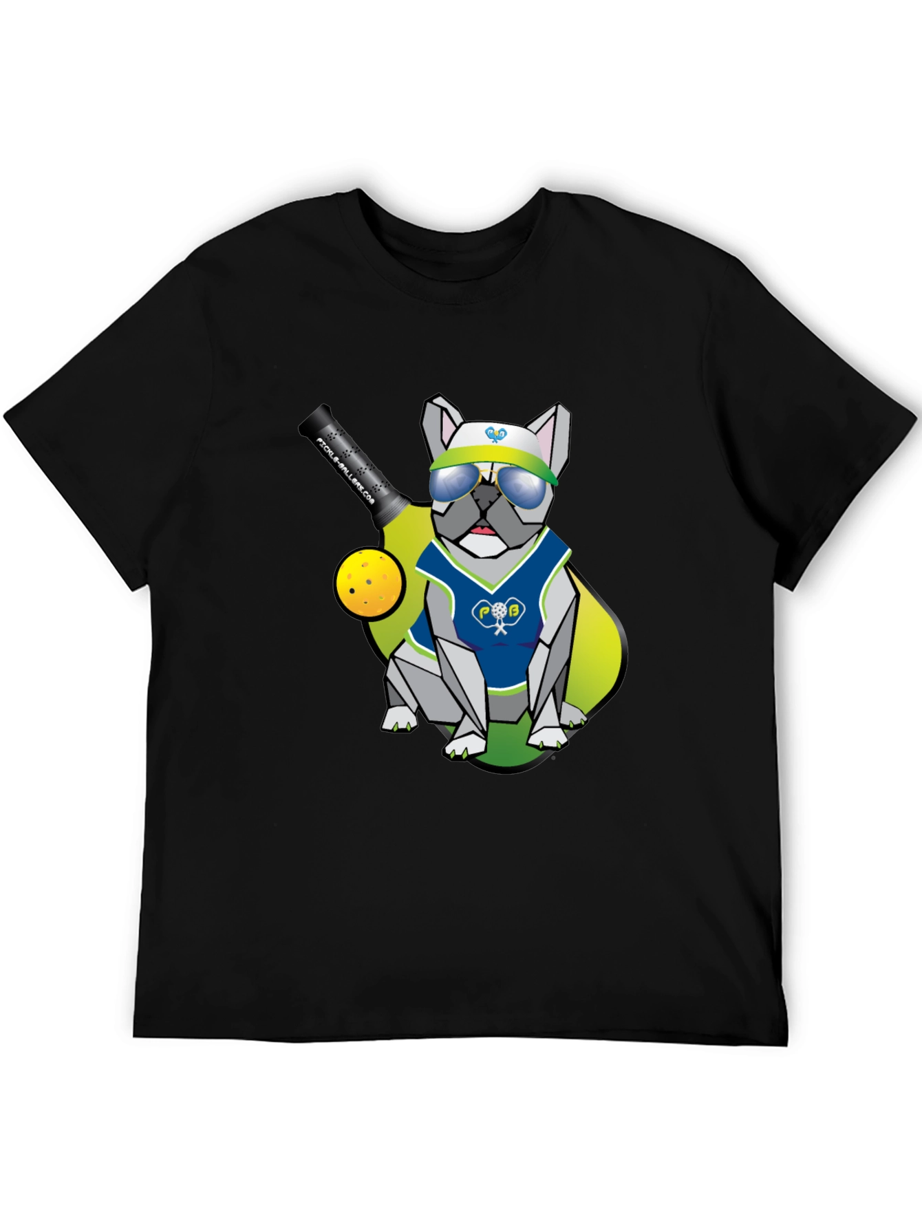 Pickleball Bulldog T-Shirt - Cool Doggy Design