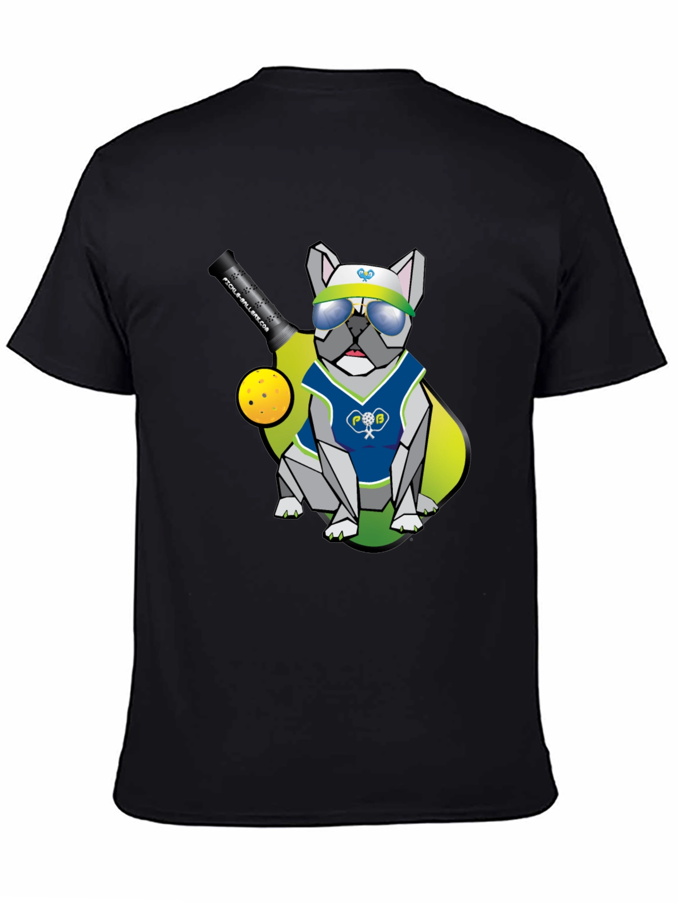 Pickleball Bulldog T-Shirt - Cool Doggy Design