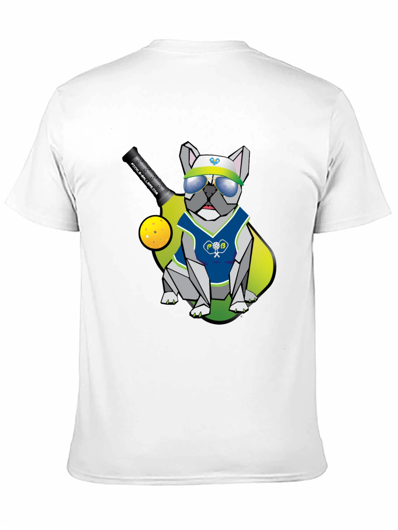 Pickleball Bulldog T-Shirt - Cool Doggy Design