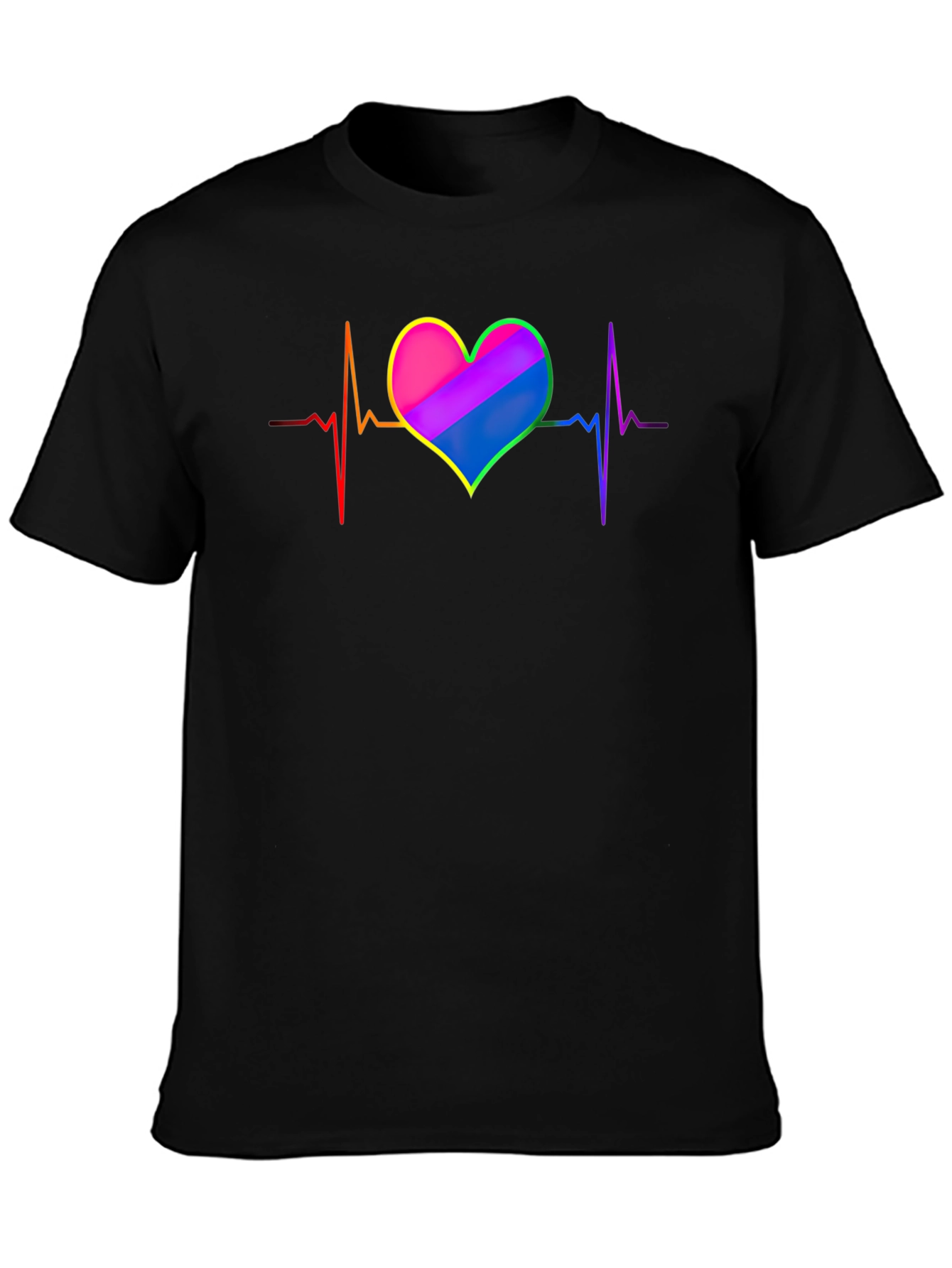 LGBTQ+ Heartbeat T-Shirt - Pride Love