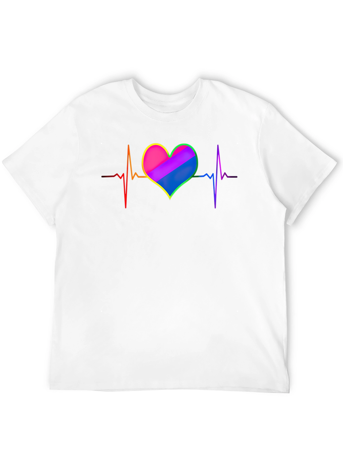 LGBTQ+ Heartbeat T-Shirt - Pride Love