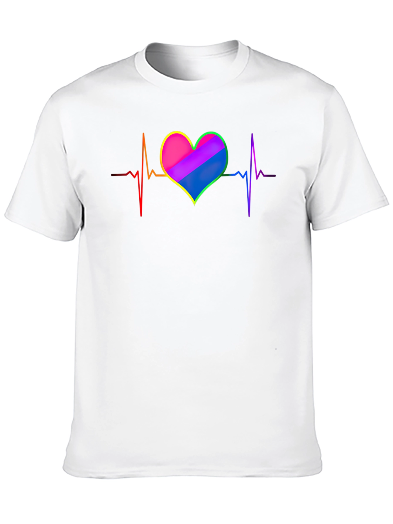 LGBTQ+ Heartbeat T-Shirt - Pride Love