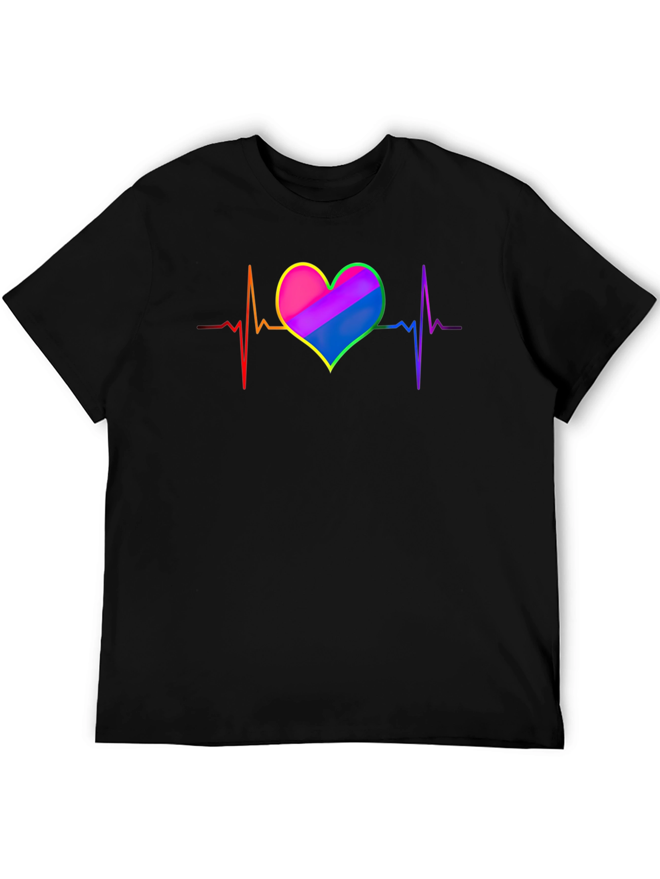 LGBTQ+ Heartbeat T-Shirt - Pride Love
