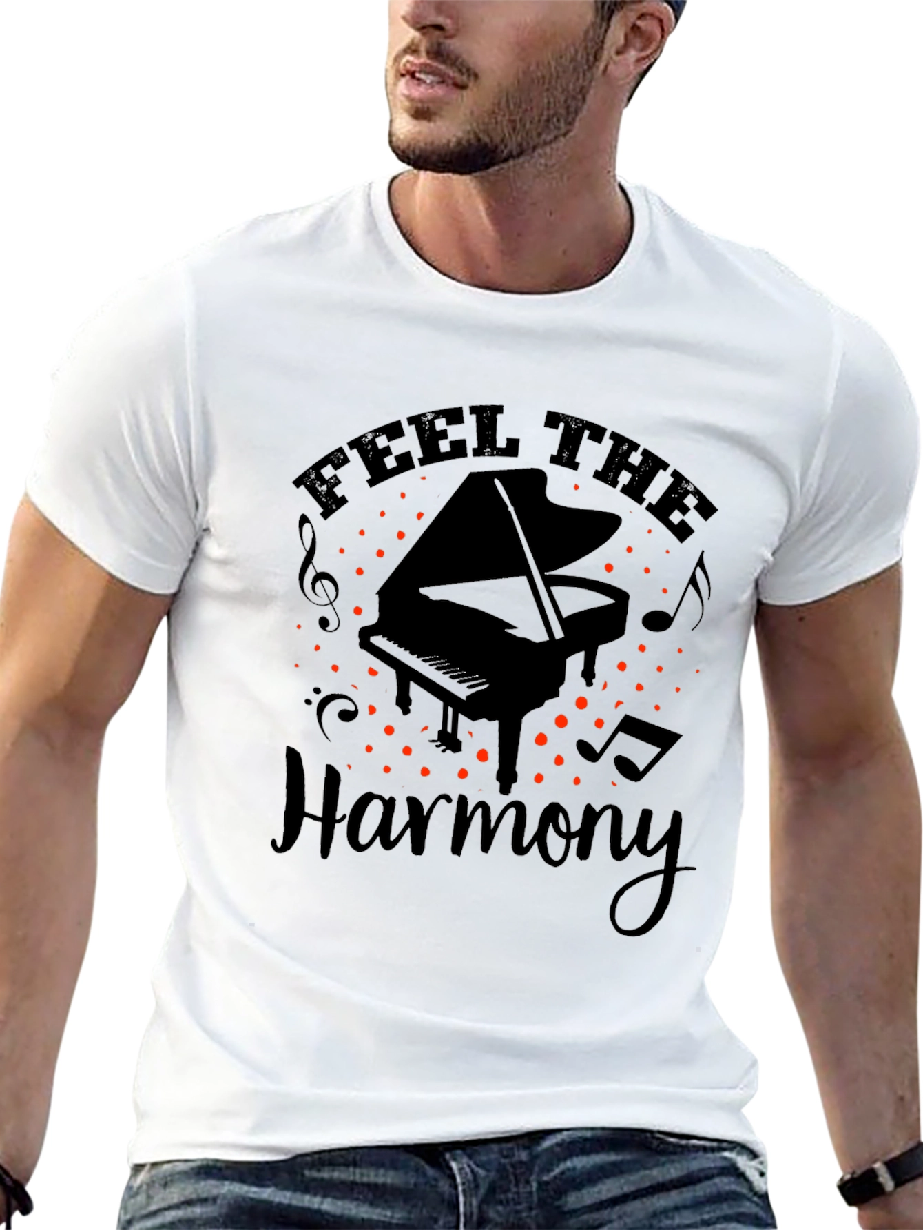 Feel the Harmony Piano T-Shirt