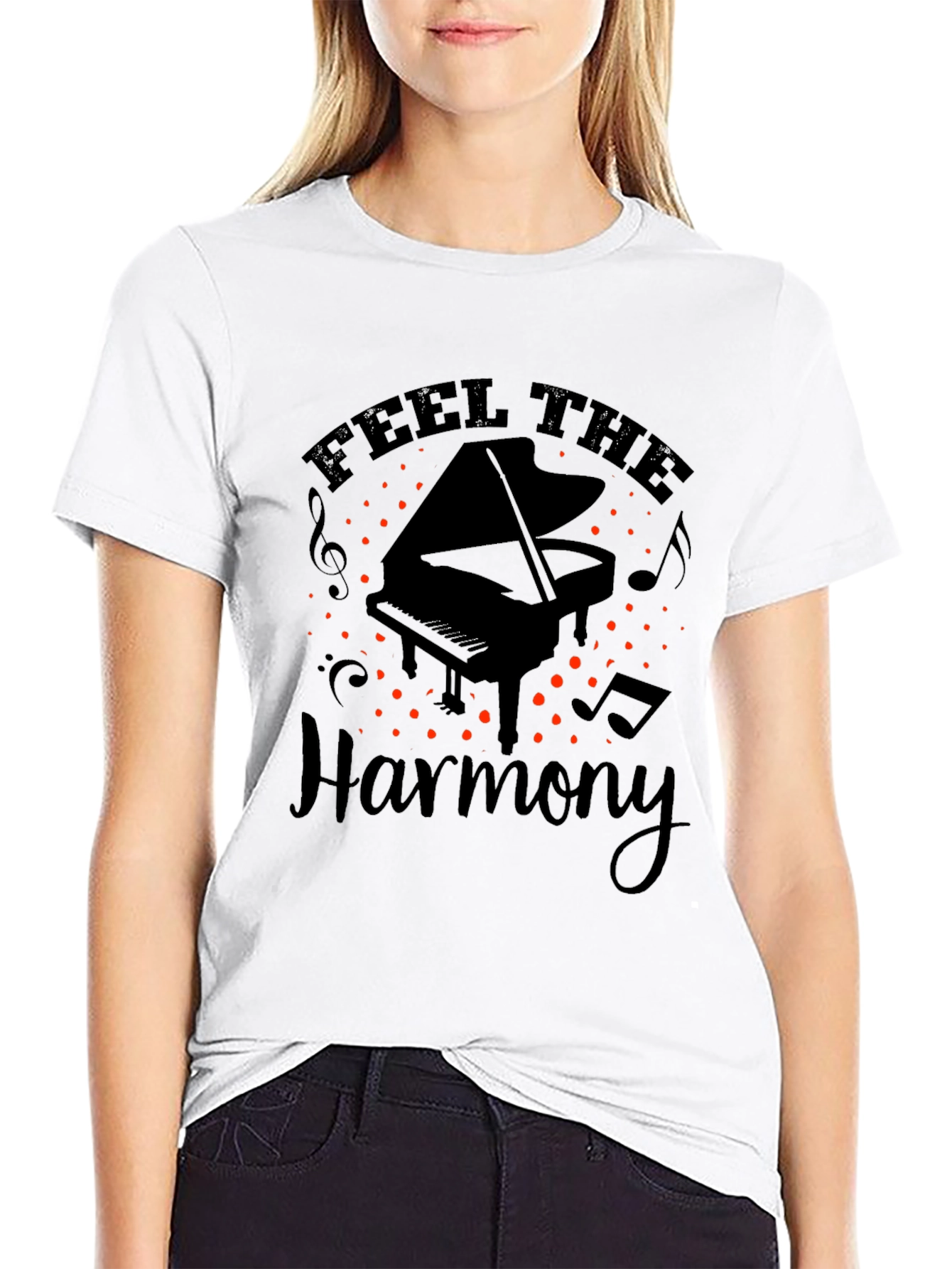 Feel the Harmony Piano T-Shirt