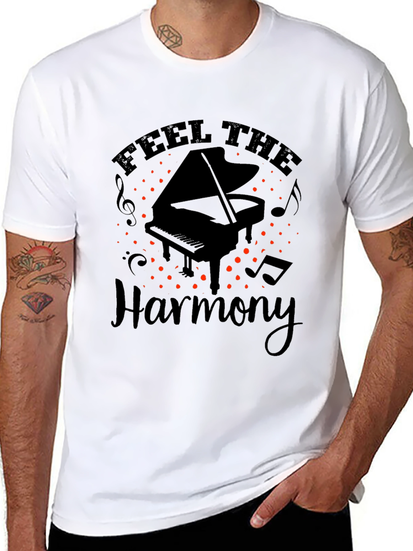 Feel the Harmony Piano T-Shirt