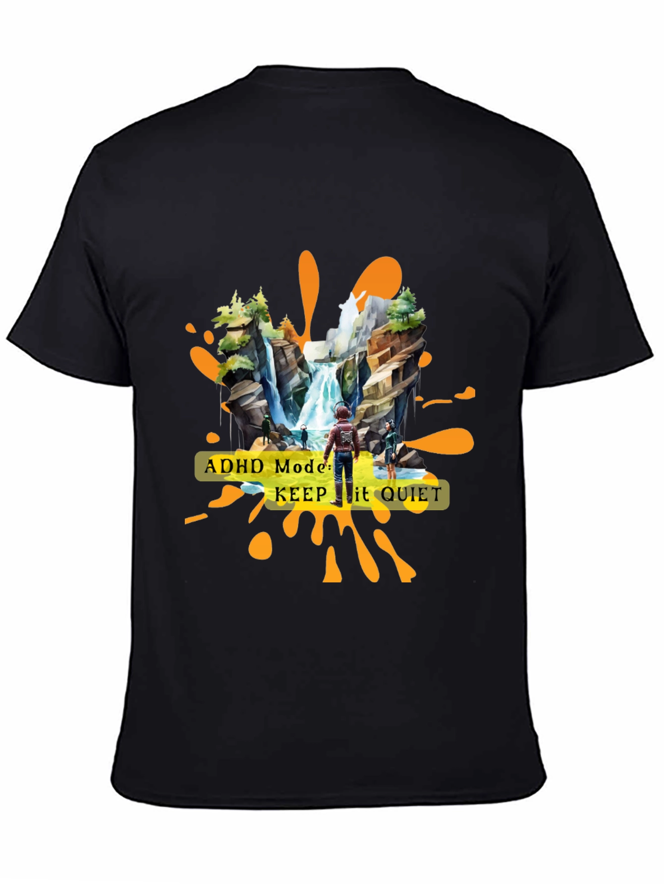 ADHD Mode Keep It Quiet Graphic T-Shirt