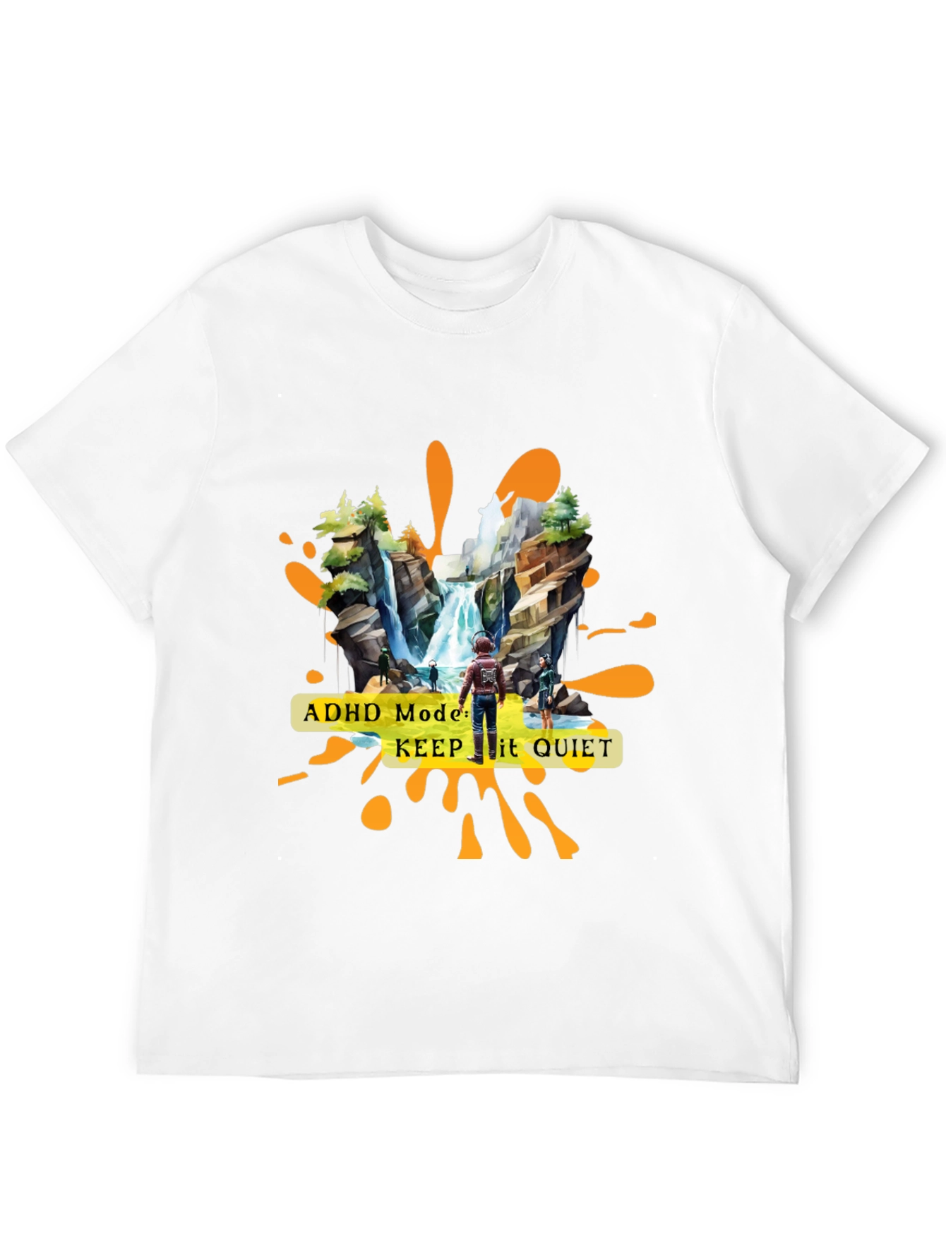 ADHD Mode Keep It Quiet Graphic T-Shirt