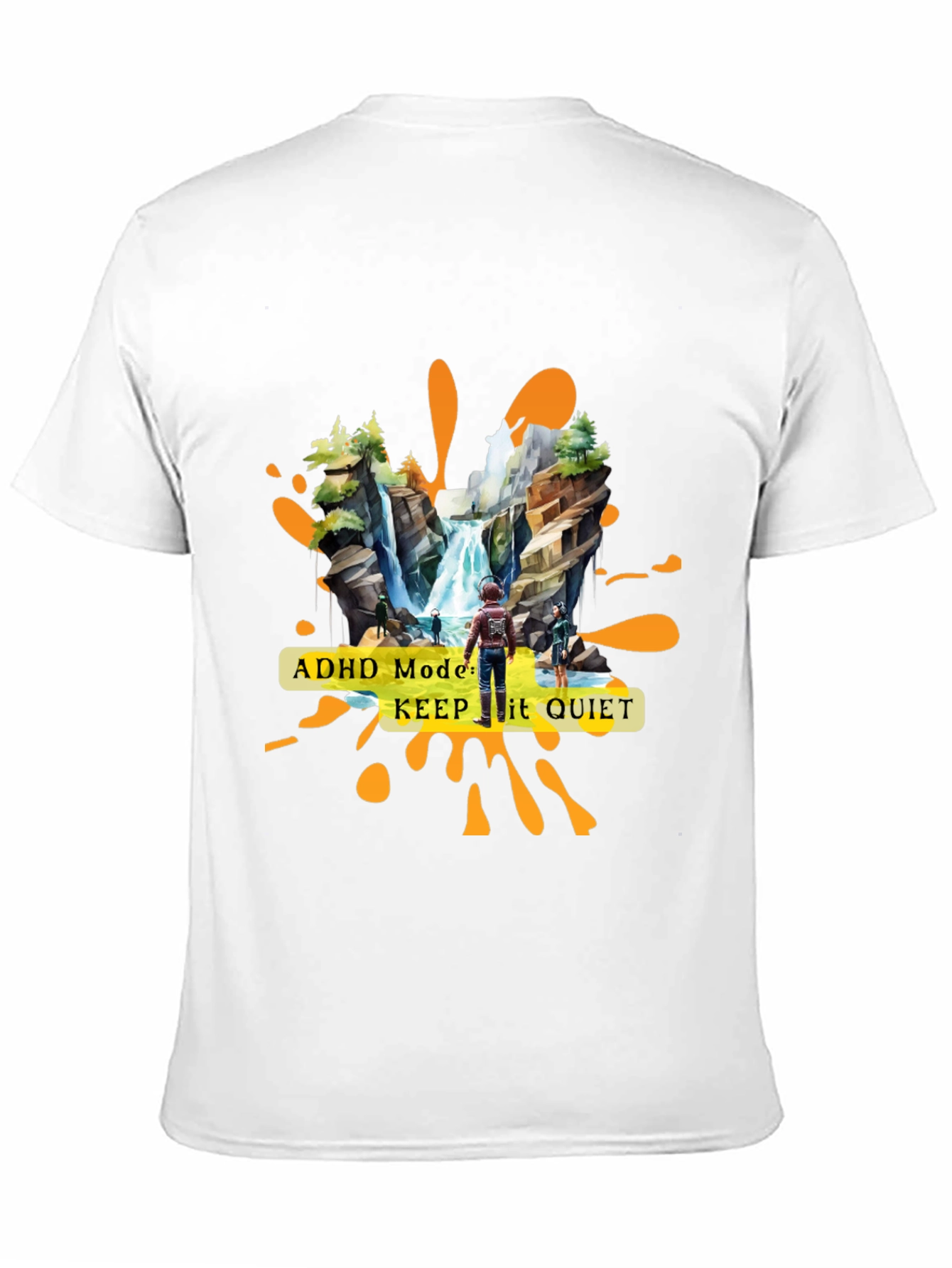 ADHD Mode Keep It Quiet Graphic T-Shirt
