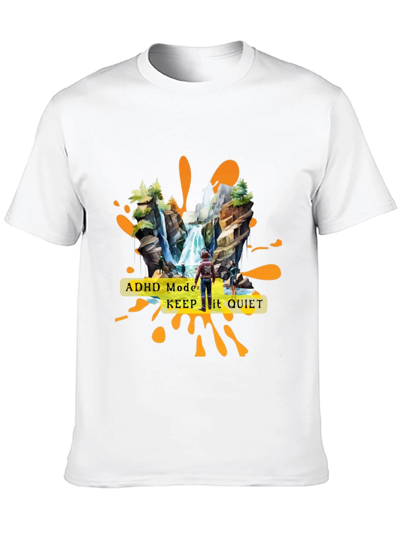 ADHD Mode Keep It Quiet Graphic T-Shirt