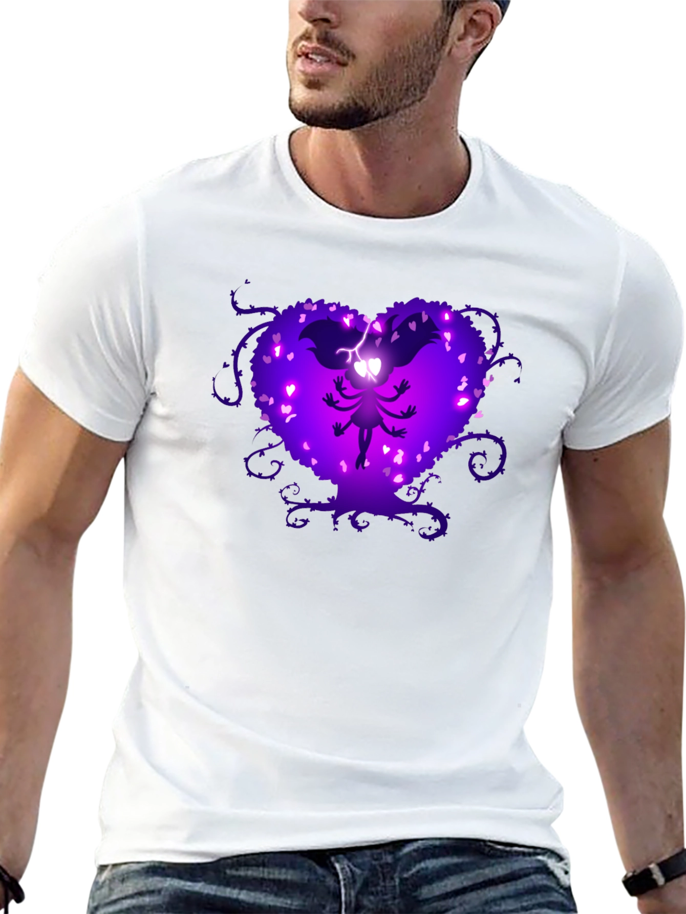Heart Tree Graphic Tee - Unique Design