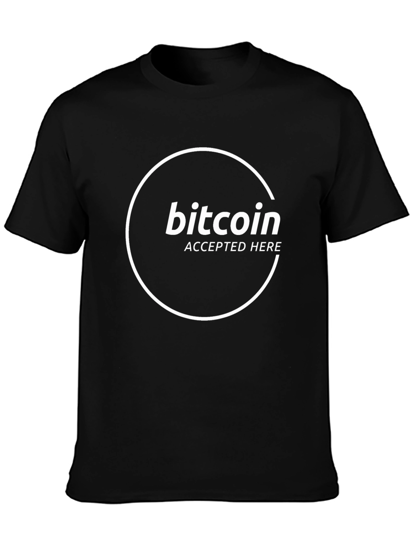 Bitcoin Accepted Here Graphic Tee - Crypto Fashion