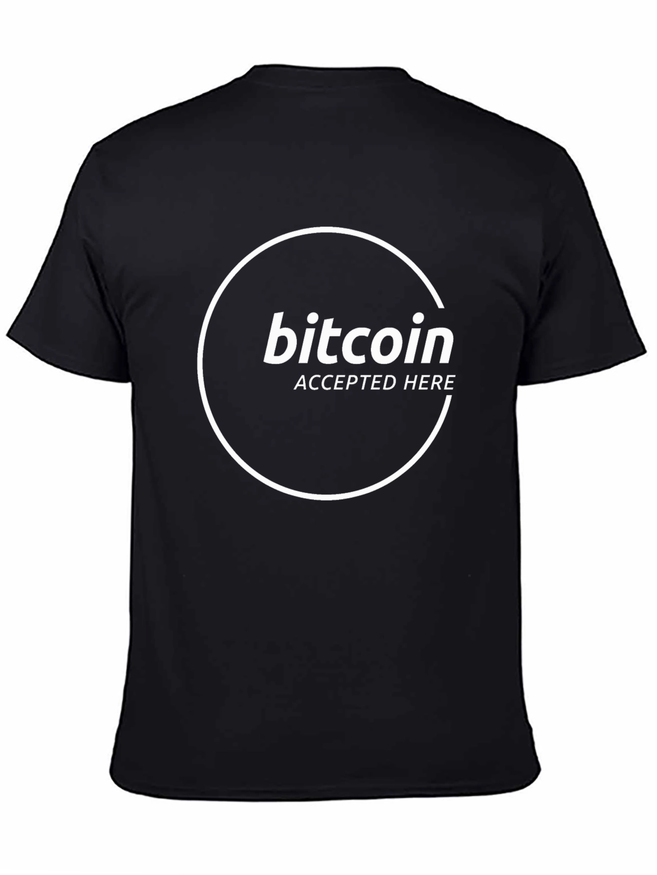 Bitcoin Accepted Here Graphic Tee - Crypto Fashion