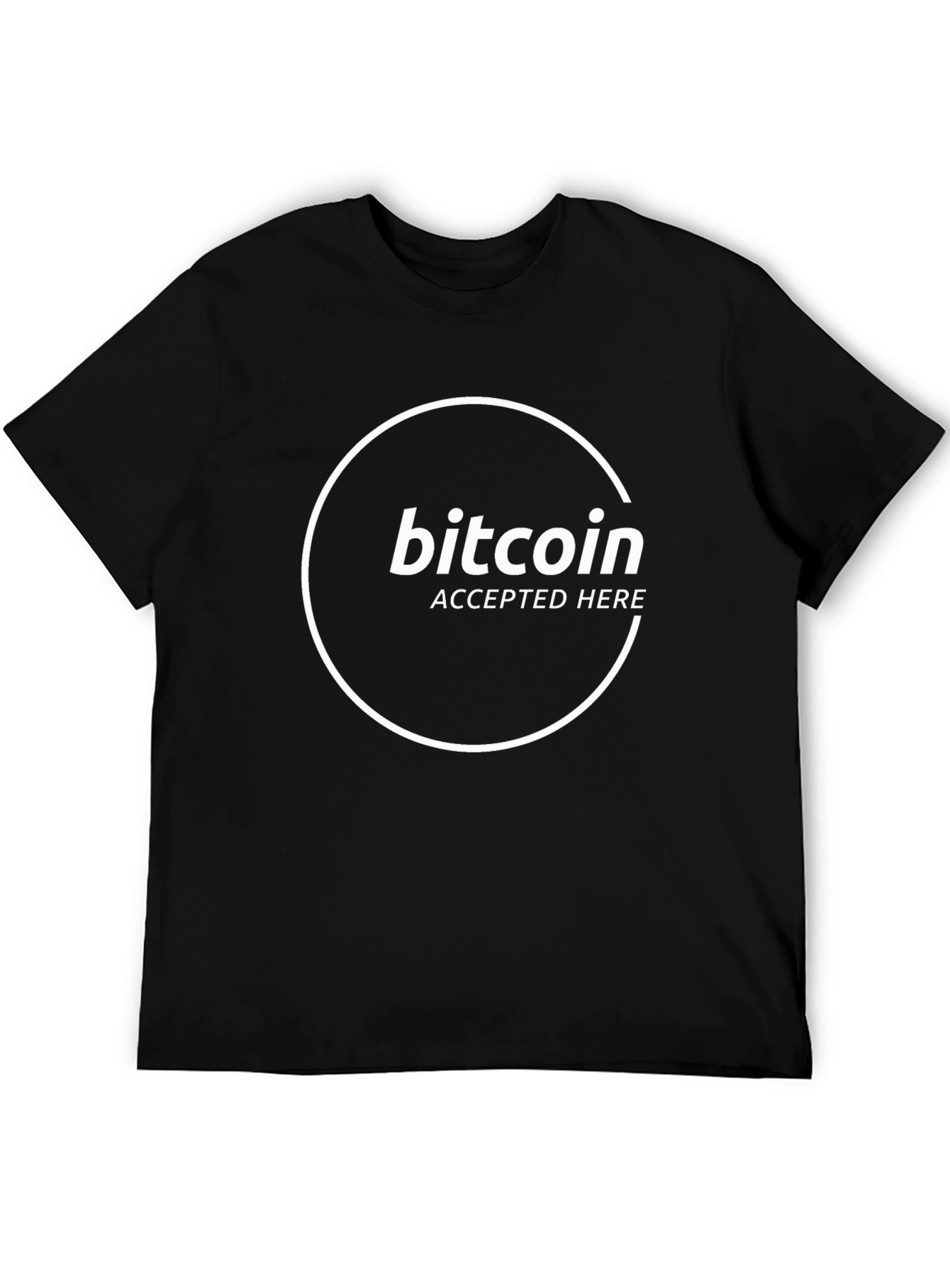 Bitcoin Accepted Here Graphic Tee - Crypto Fashion