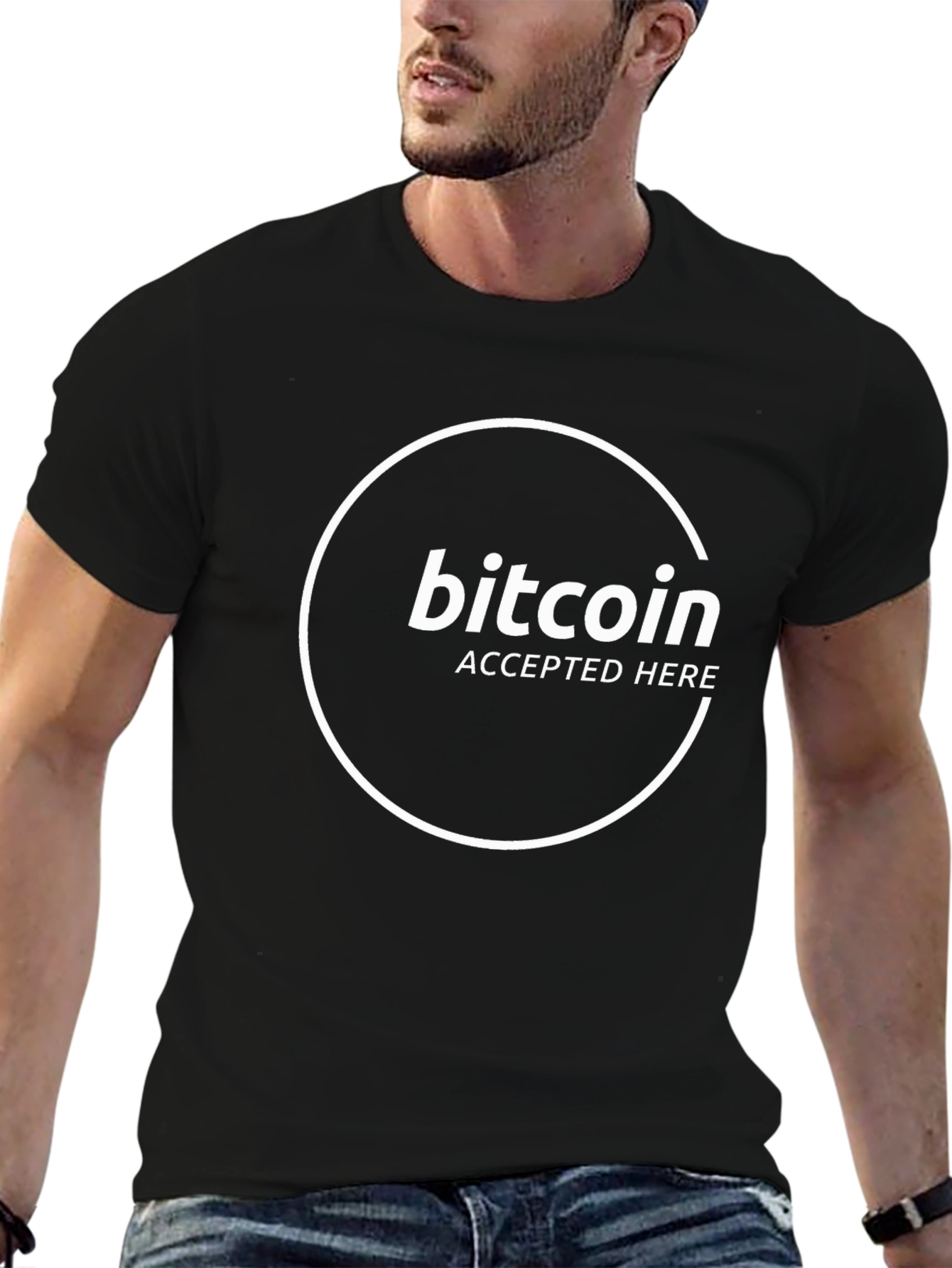 Bitcoin Accepted Here Graphic Tee - Crypto Fashion