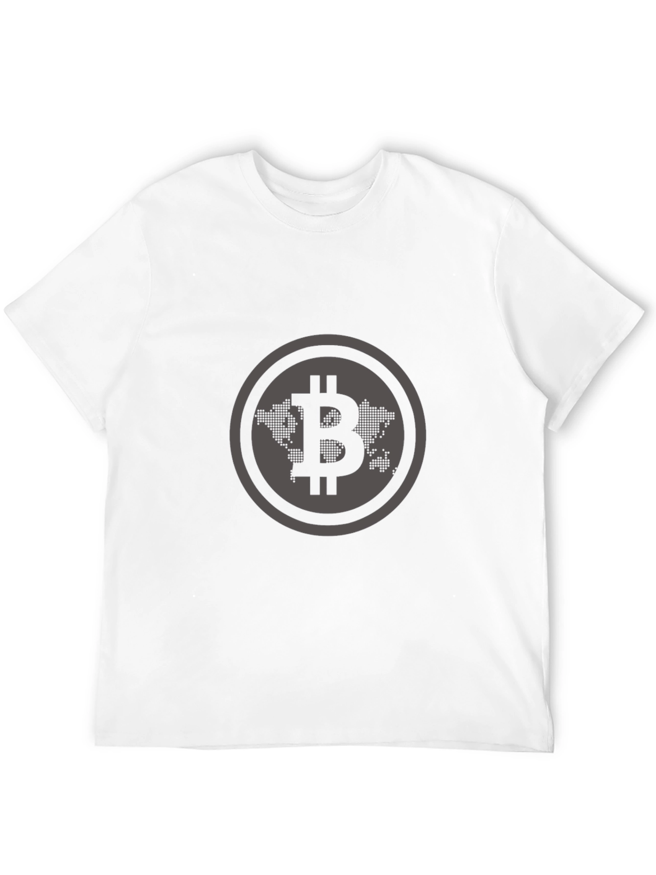 Bitcoin World Map Graphic T-Shirt