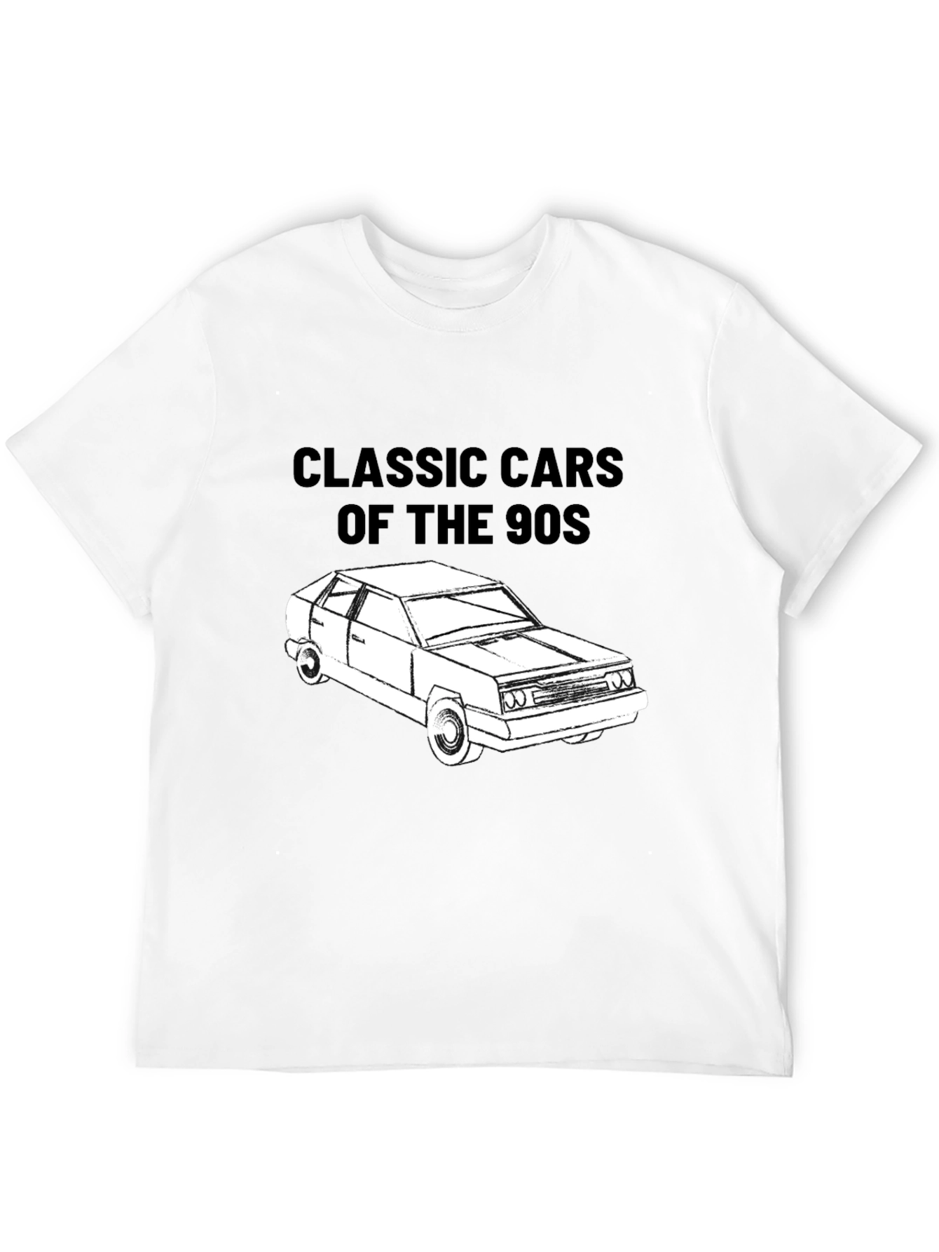 Classic Cars of the 90s T-Shirt - Black