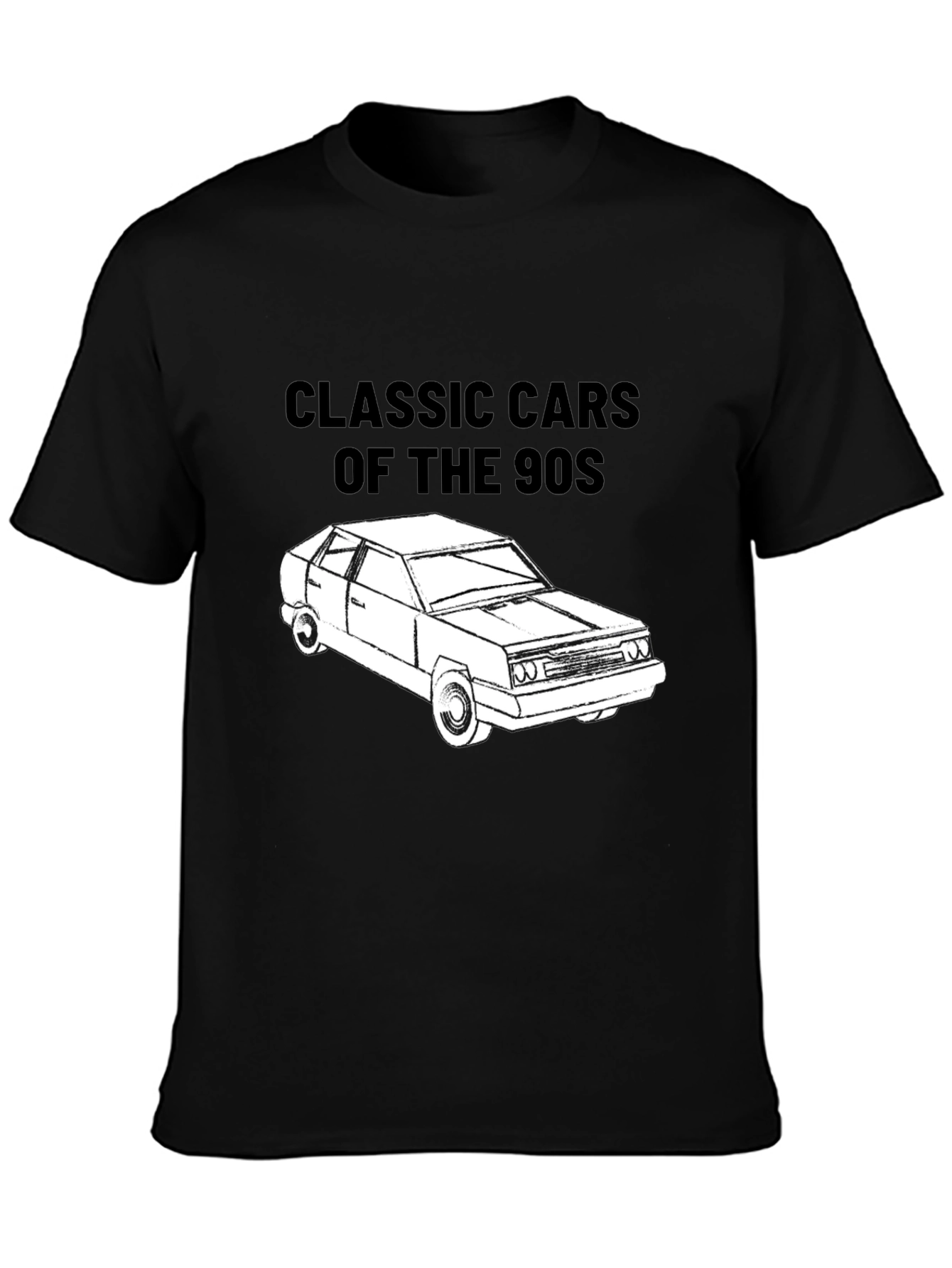 Classic Cars of the 90s T-Shirt - Black