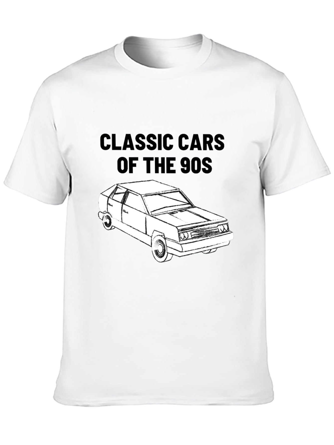 Classic Cars of the 90s T-Shirt - Black
