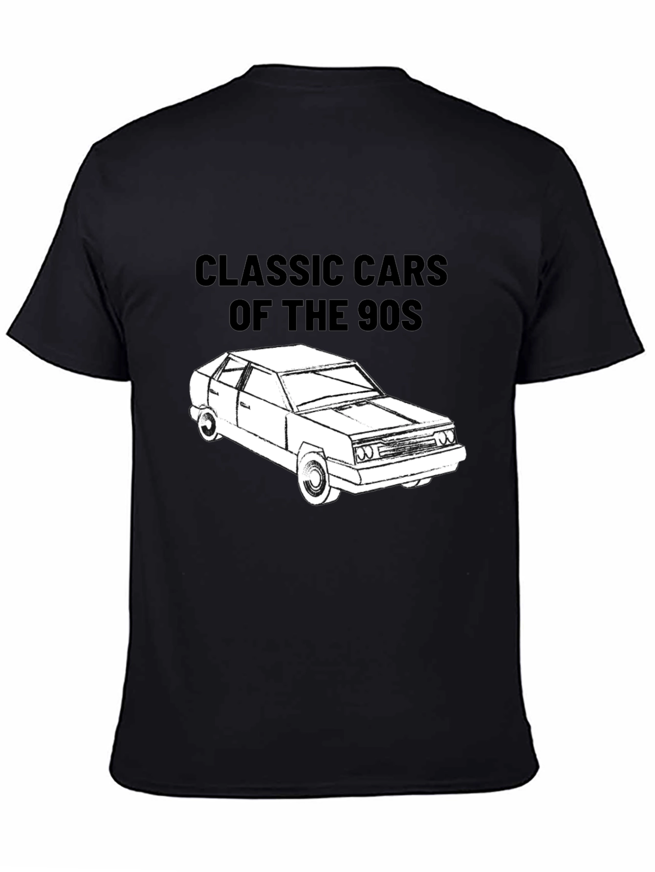 Classic Cars of the 90s T-Shirt - Black