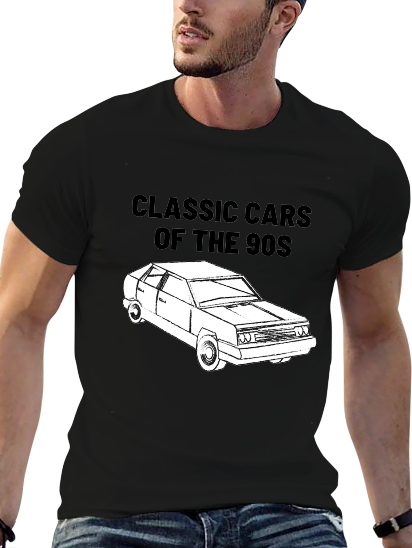 Classic Cars of the 90s T-Shirt - Black