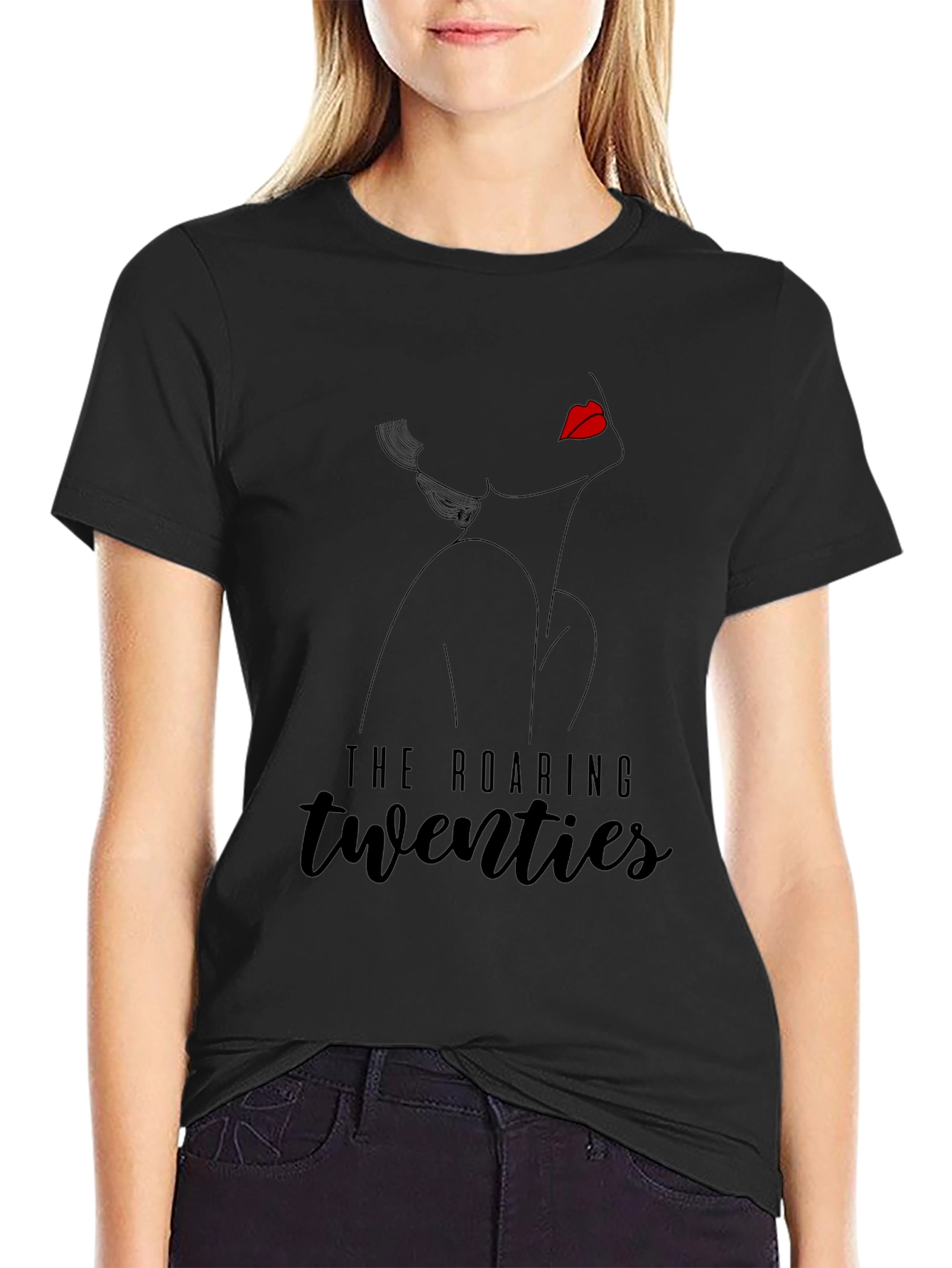 Roaring Twenties Graphic Tee - Black
